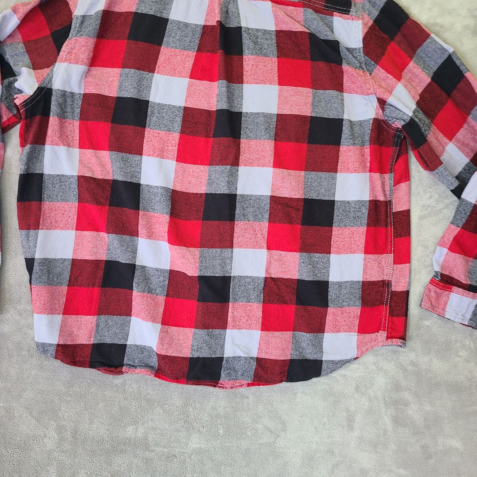 Eddie Bauer Eddie Bauer XXL Plaid Flannel Shirt Black/Gray Size US XXL / EU 58 / 5 - 15 Thumbnail