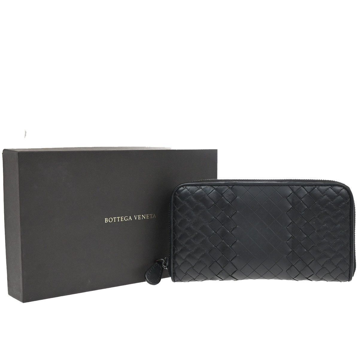 Bottega Veneta Bottega Veneta Intrecciato Long Zip Wallet Leather Size ONE SIZE - 1 Thumbnail