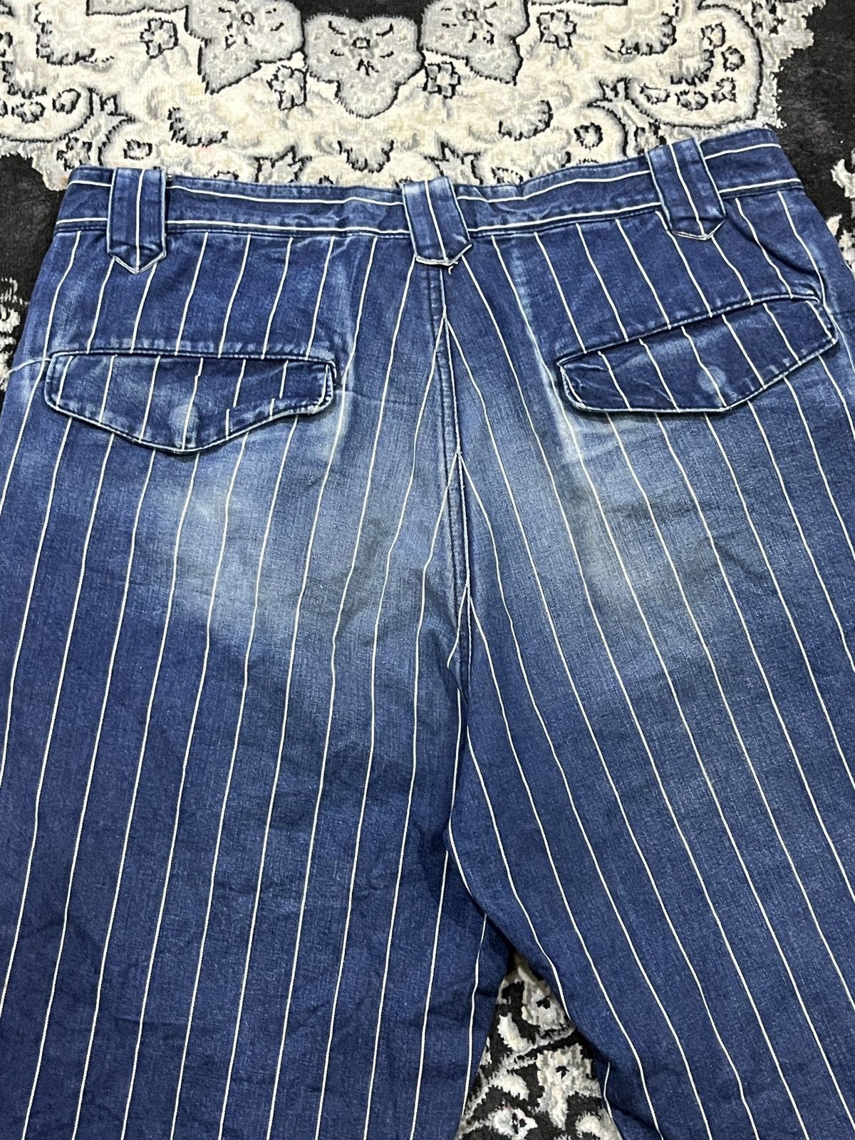 Sasquatchfabrix AW07 Made In Japan Sasquatch Fabrix Hickory Jeans Shorts Size US 30 / EU 46 - 12 Thumbnail