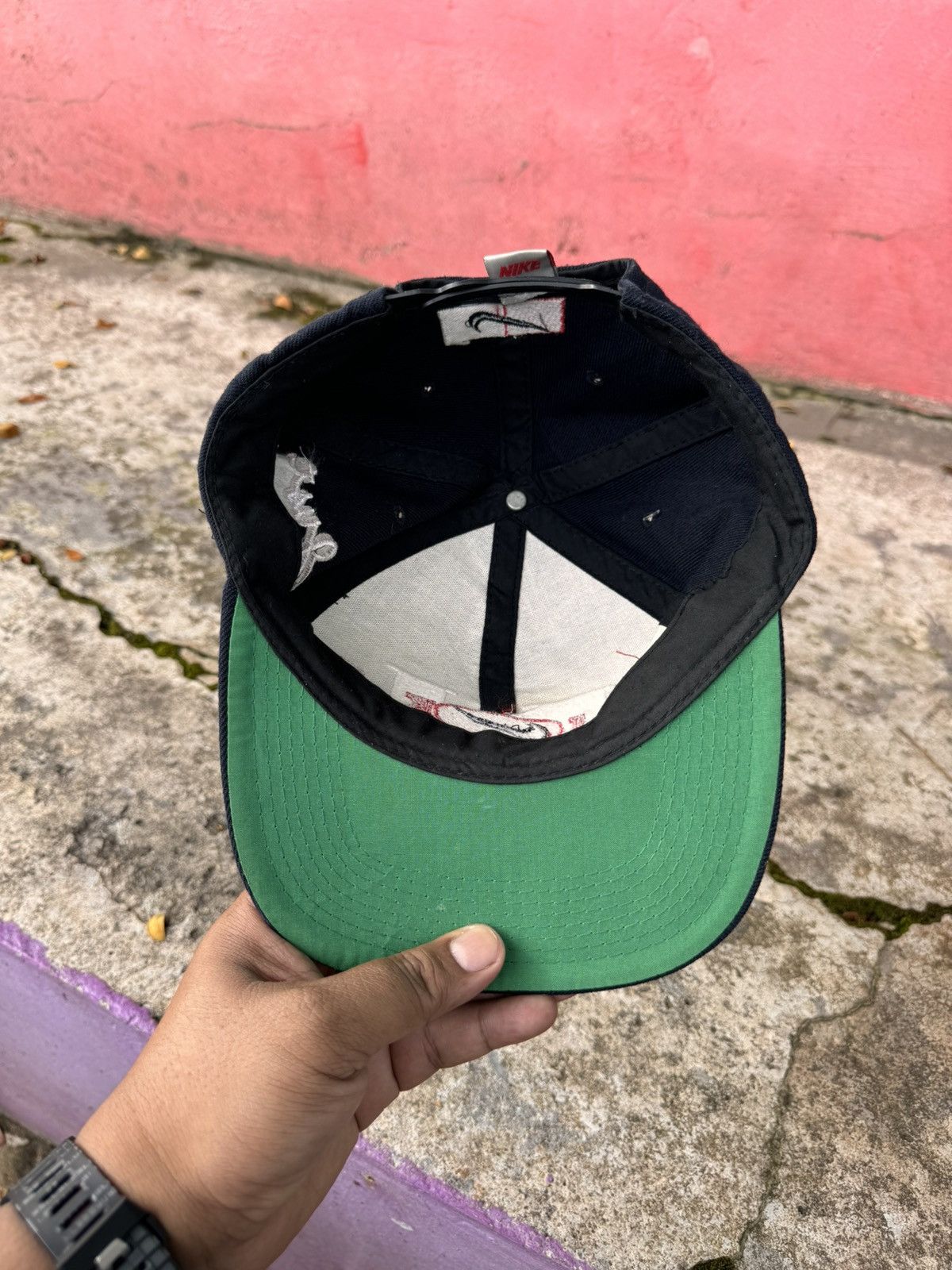 Nike × Vintage Nike Vintage Just Do It 1990’s Snapback Swoosh Size ONE SIZE - 4 Thumbnail