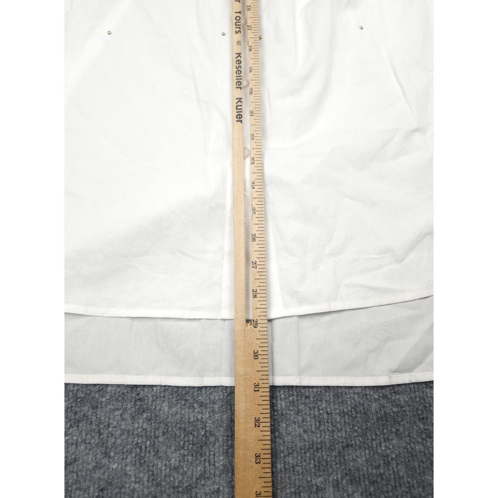 Karl Lagerfeld VINTAGE Karl Lagerfeld Paris Button Up Shirt White Limited Edition Studded NWOT Womens M Size M / US 6-8 / IT 42-44 - 7 Thumbnail