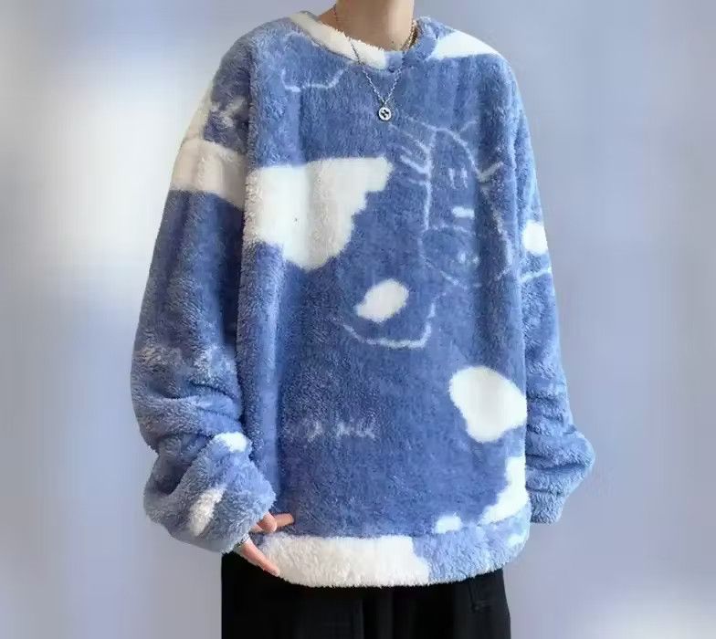 image of Art New Ss22 Wool Moo Style Sweatshirt Jumper Knitwear in Blue, Men's (Size Large)
