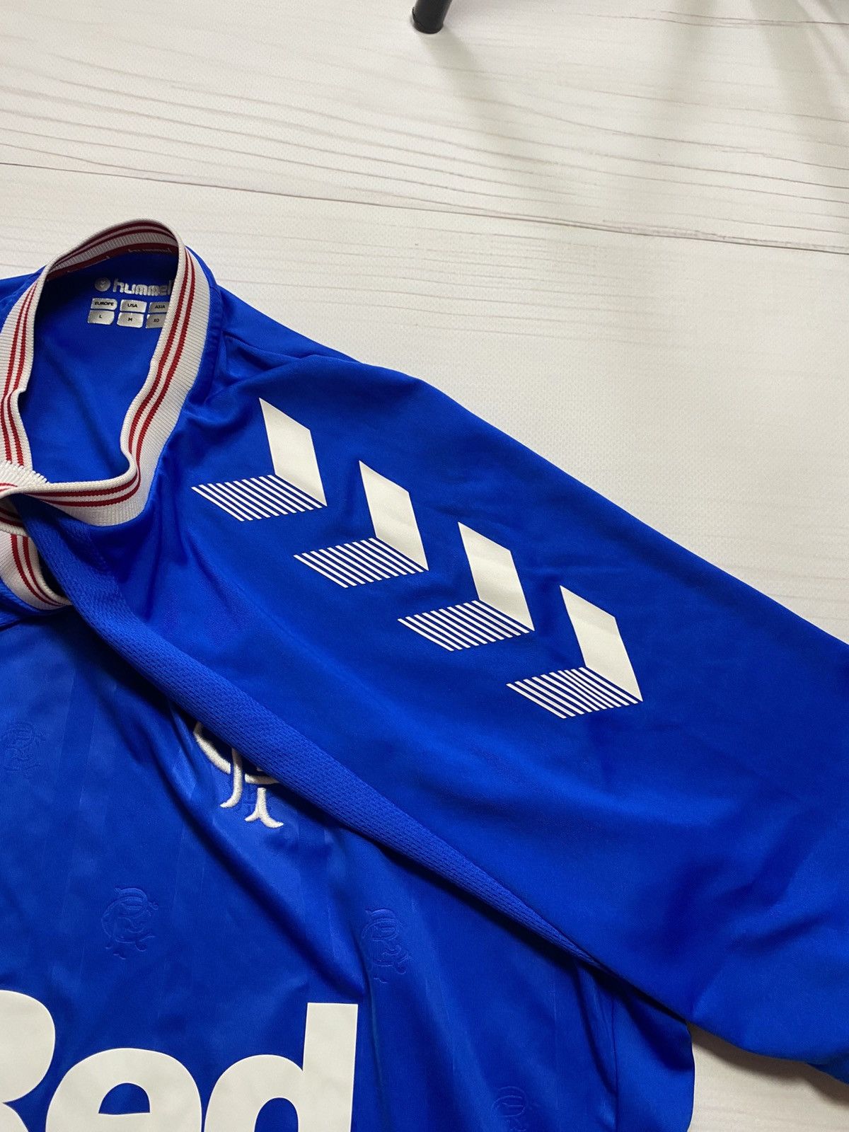 Hummel Hummel Rangers FC 2019/20 home soccer jersey y2k t shirt Size US M / EU 48-50 / 2 - 13 Thumbnail