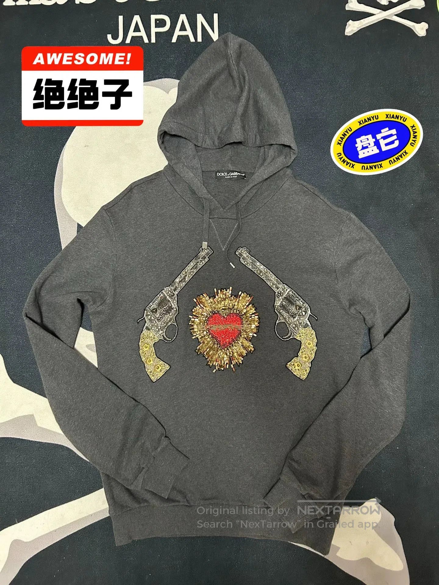 Dolce & Gabbana Dolce&Gabbana Embroidered Hoodie Sweater. Size US M / EU 48-50 / 2 - 1 Thumbnail