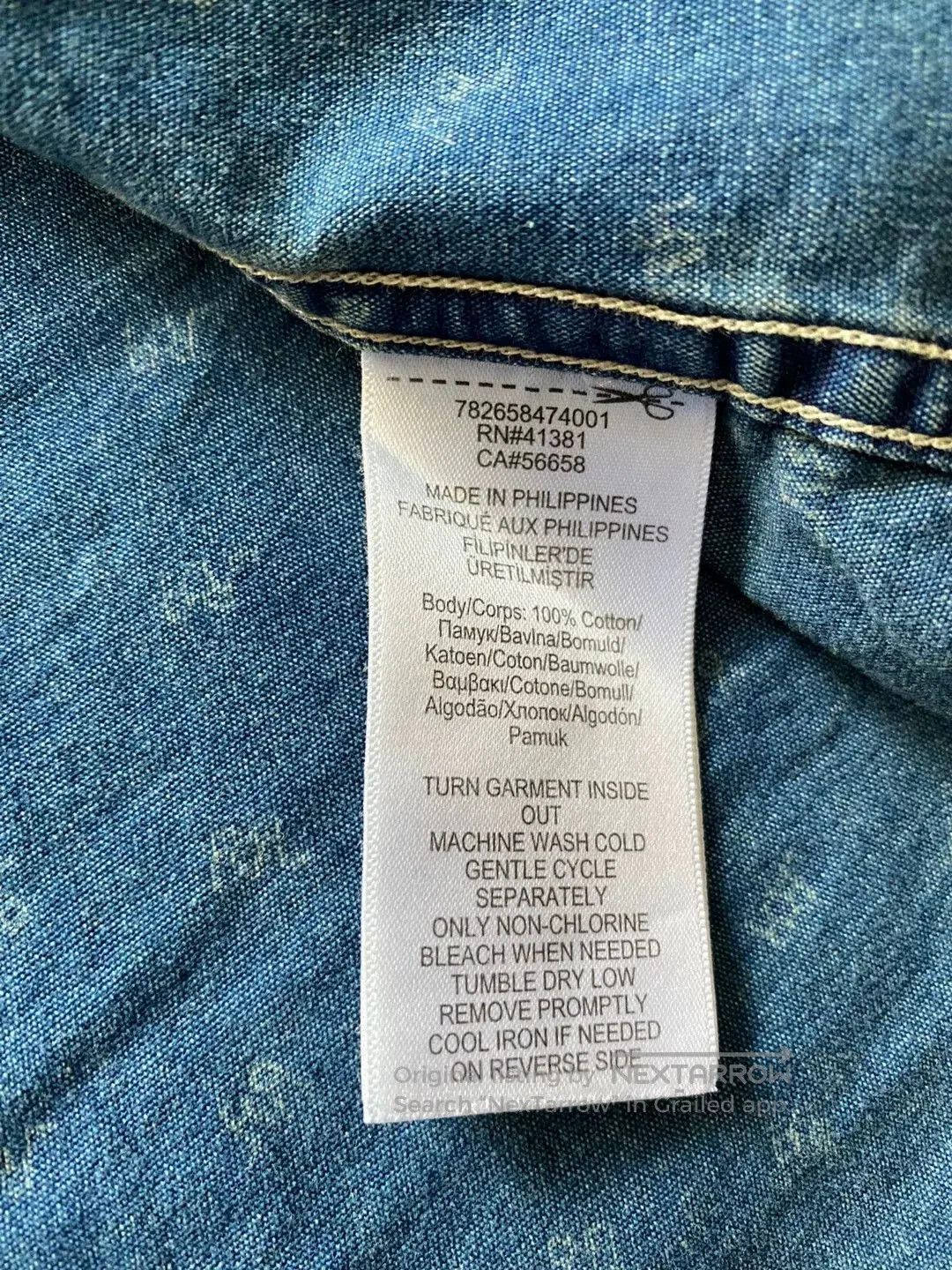 RRL Ralph Lauren RRL Blue Dye Long Sleeve Shirt. Size US XS / EU 42 / 0 - 4 Thumbnail