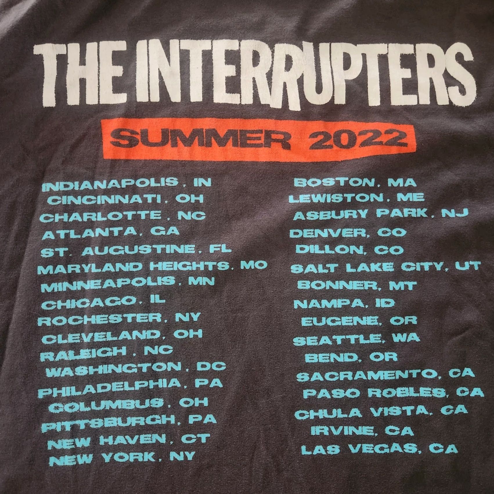 Vintage The Interrupters Tour T Shirt 2022 Mens 3XL Into The Wild Ska Rock Double Sided Gray Shirt Mens Size US XXL / EU 58 / 5 - 4 Thumbnail