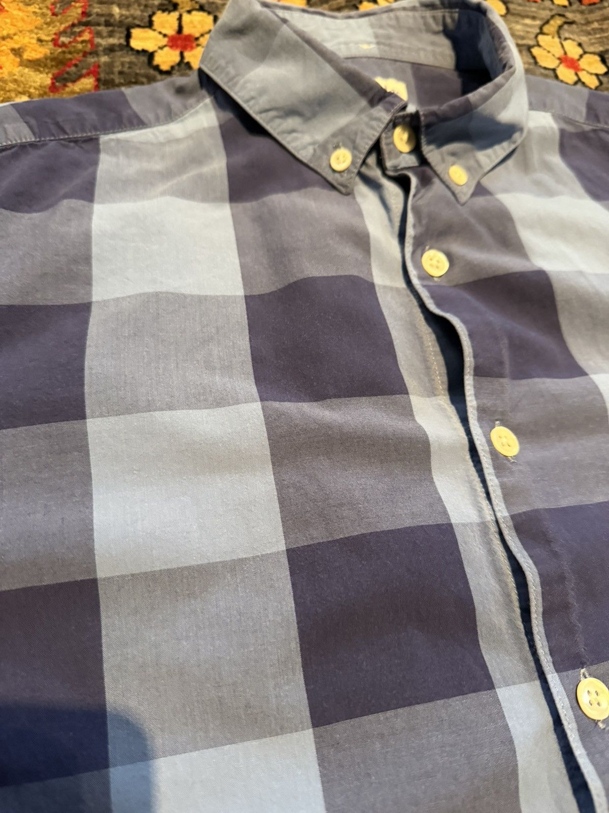 Steven Alan Steven Alan Blue Short Sleeve Size US M / EU 48-50 / 2 - 2 Thumbnail