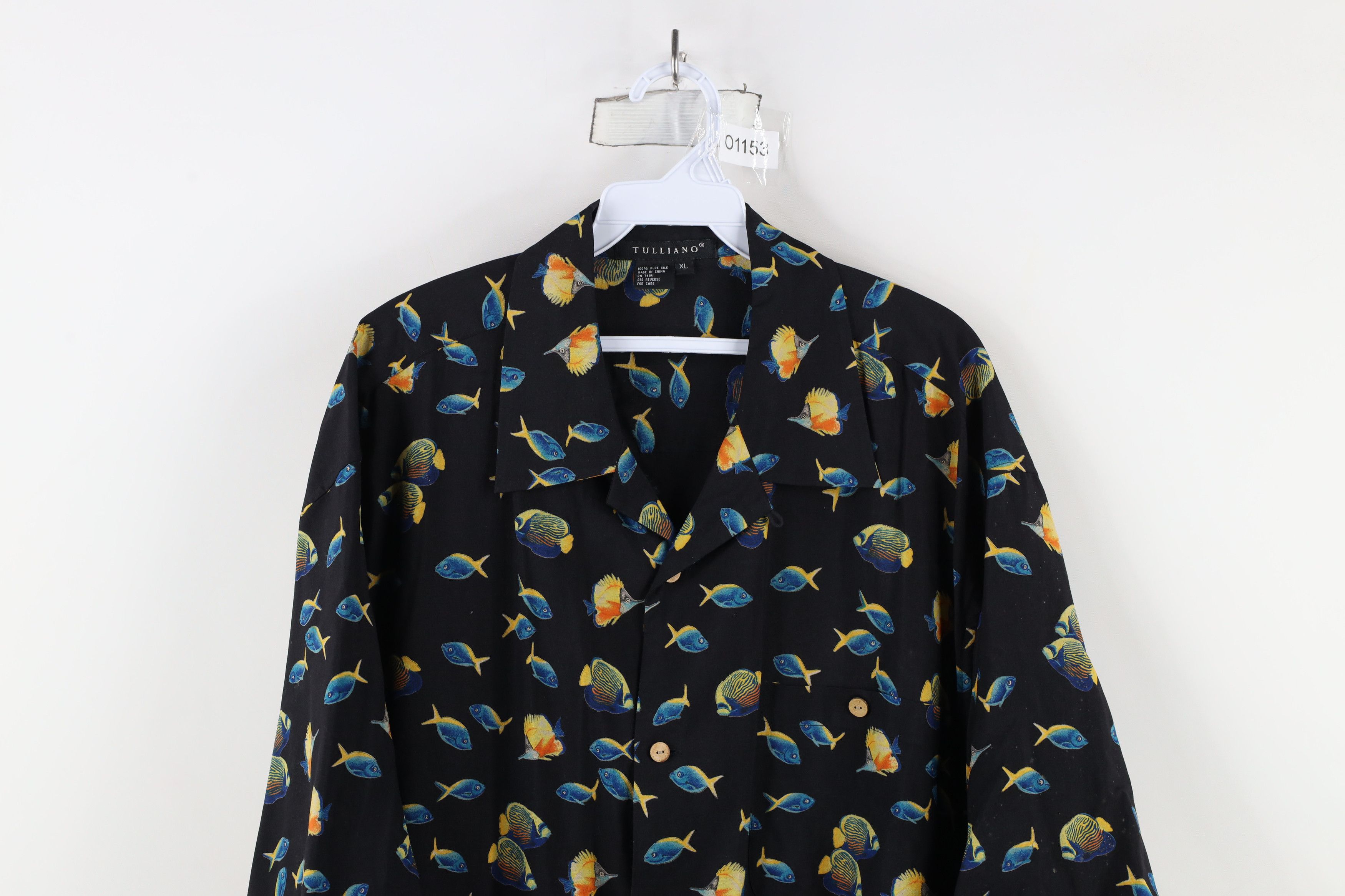 Vintage Vintage 90s Streetwear Over Print Looped Collar Button Shirt Size US XL / EU 56 / 4 - 2 Thumbnail