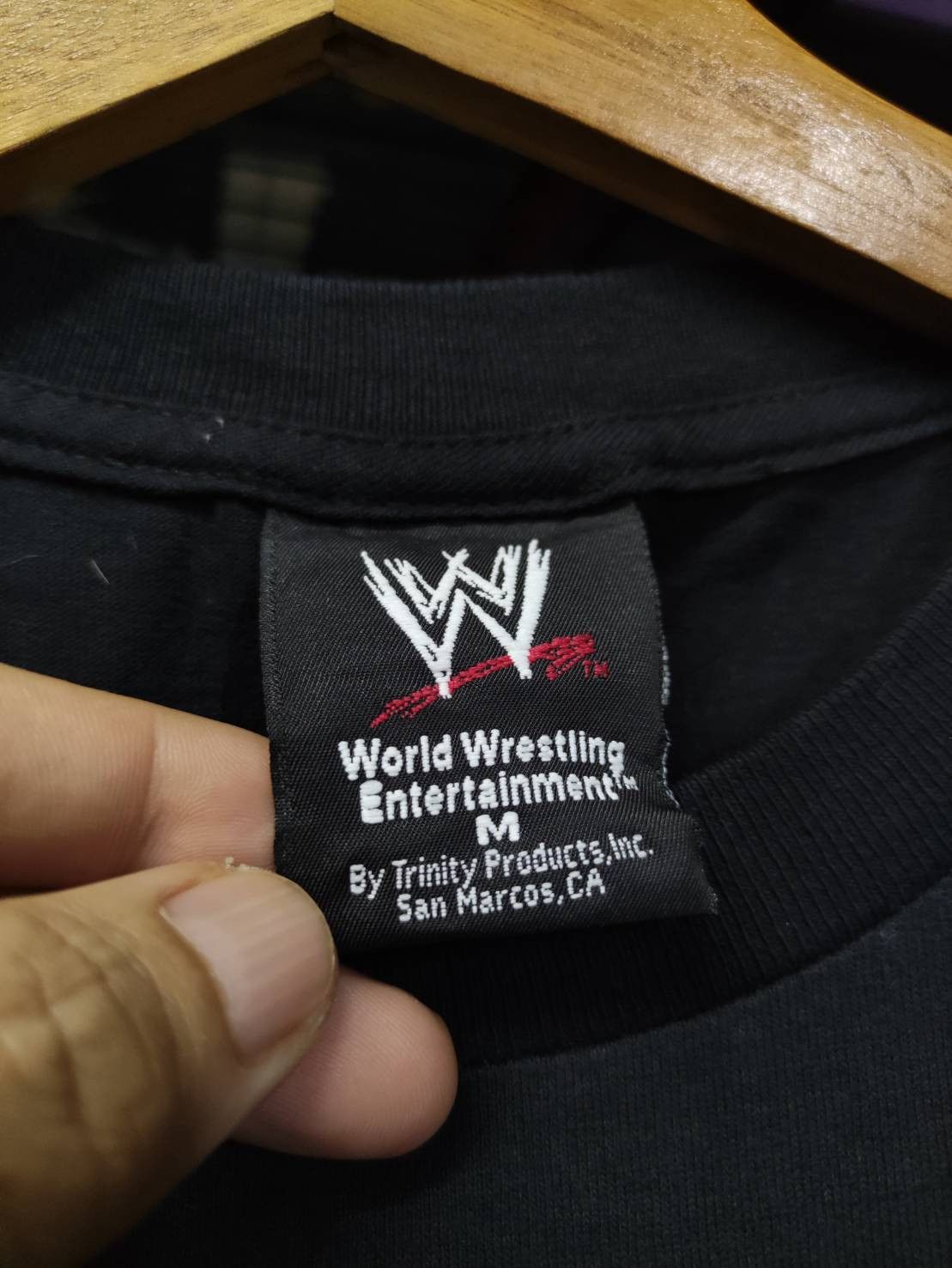 WWE Vtg 00's Kane " Face Your Fear " Wrestlemania Promo T-Shirt Size US M / EU 48-50 / 2 - 6 Thumbnail
