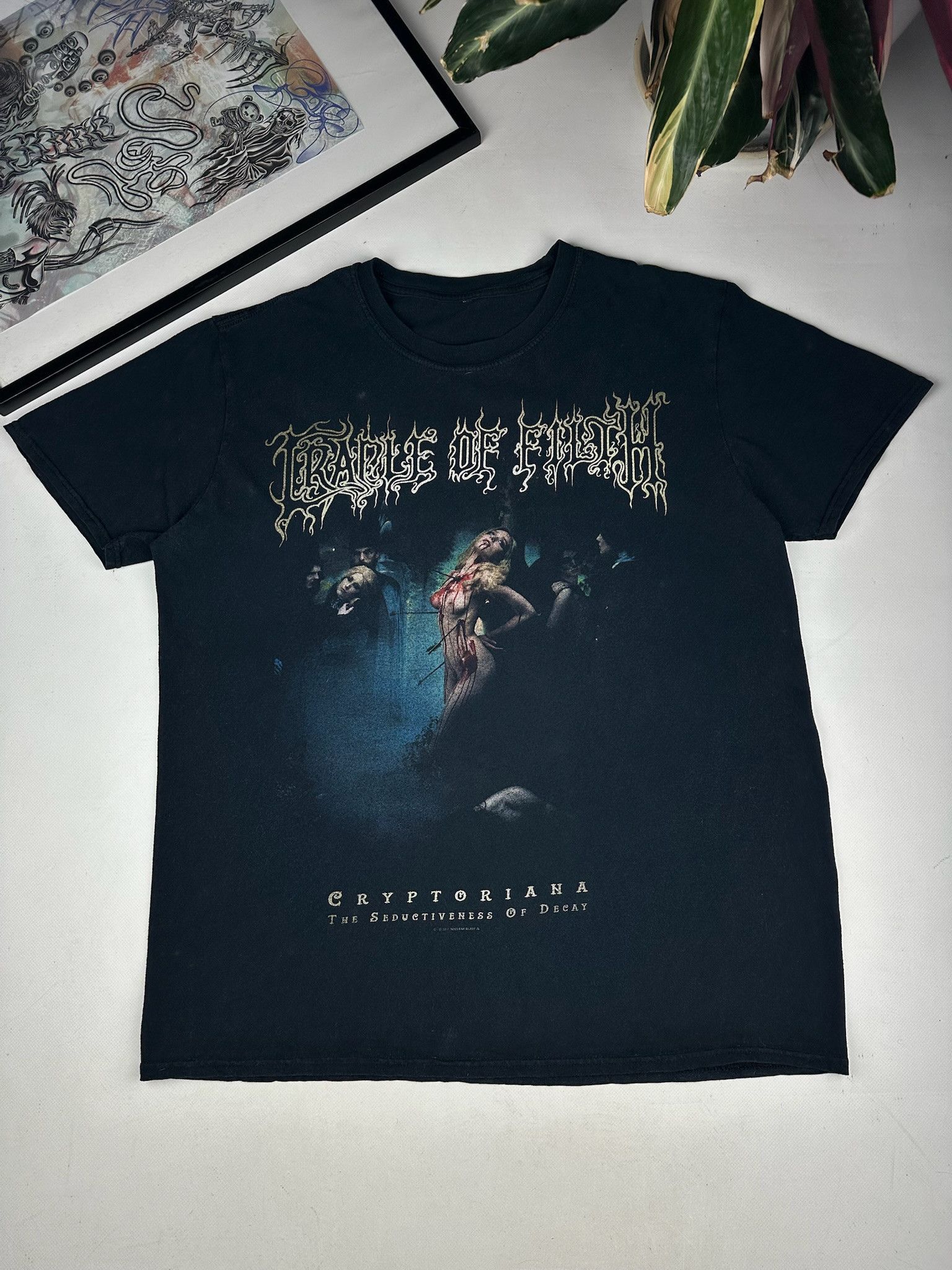 Vintage Y2k Cradle of Filth Black Metal Band Tee Hype Rare