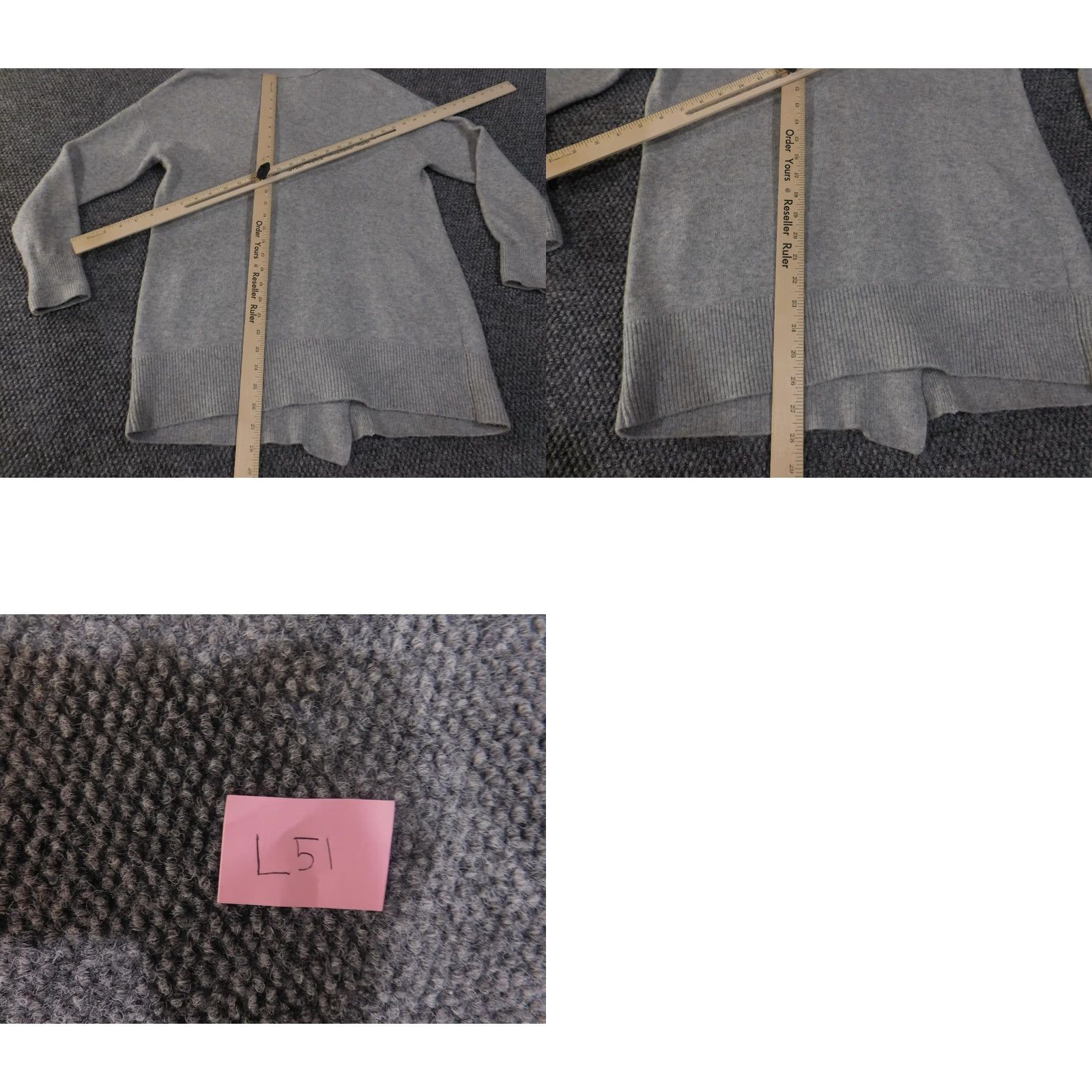 Loft LOFT Ann Taylor Cardigan Sweater Womens XS Gray V-Neck Button Front Pockets Ribbed Knit Shirt Size XS / US 0-2 / IT 36-38 - 9 Thumbnail