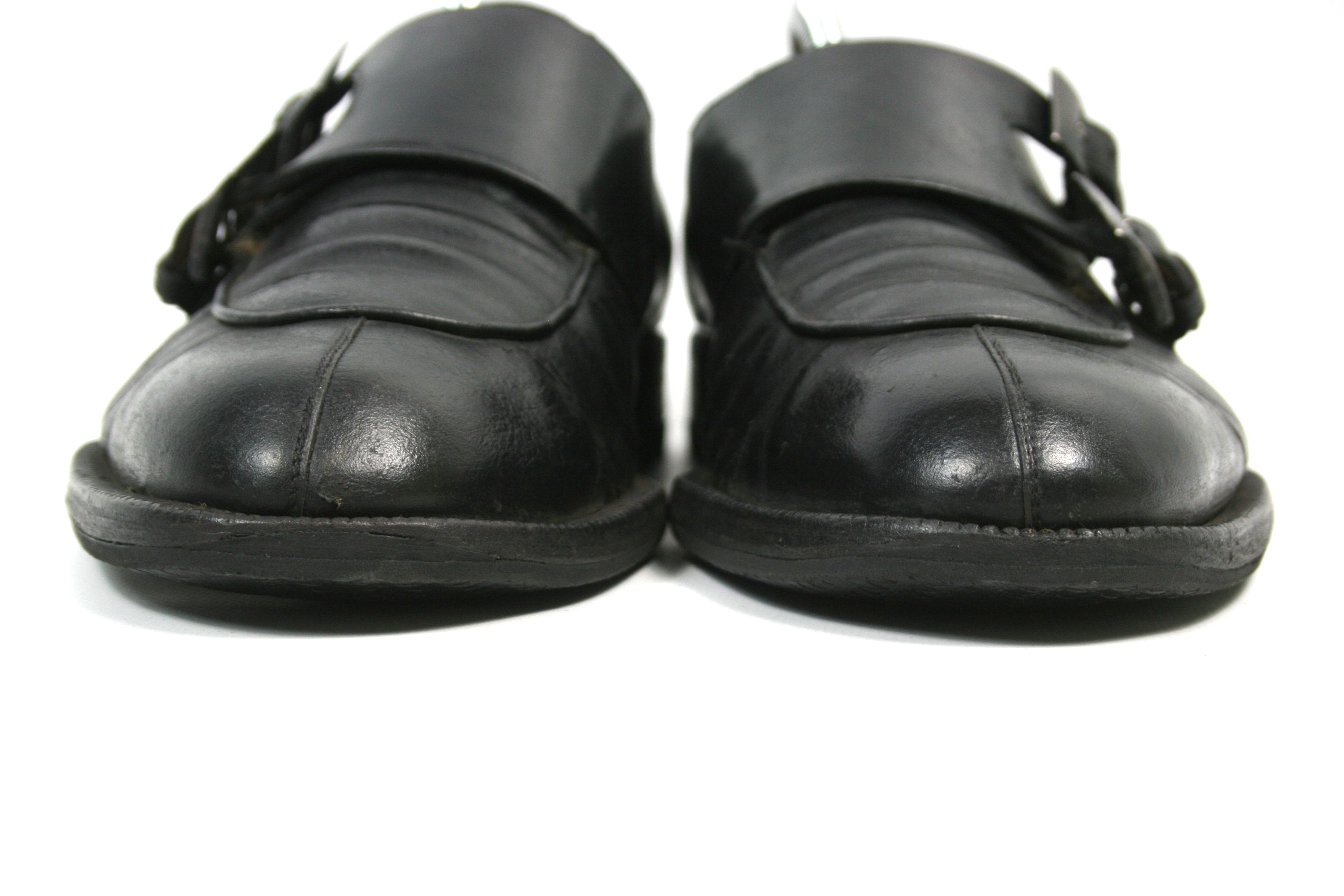 Salvatore Ferragamo Monk Double Strap Leather Shoes Size US 8 / EU 41 - 4 Thumbnail