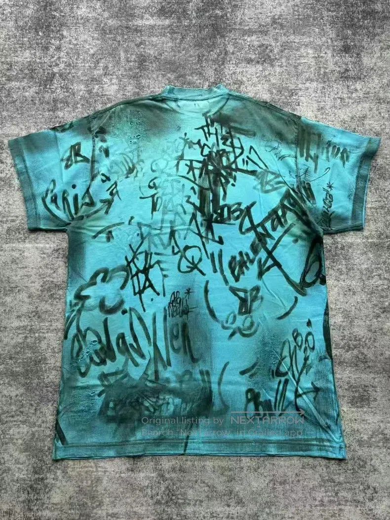 Balenciaga Balenciaga Distressed Short Sleeve Size US S / EU 44-46 / 1 - 2 Thumbnail