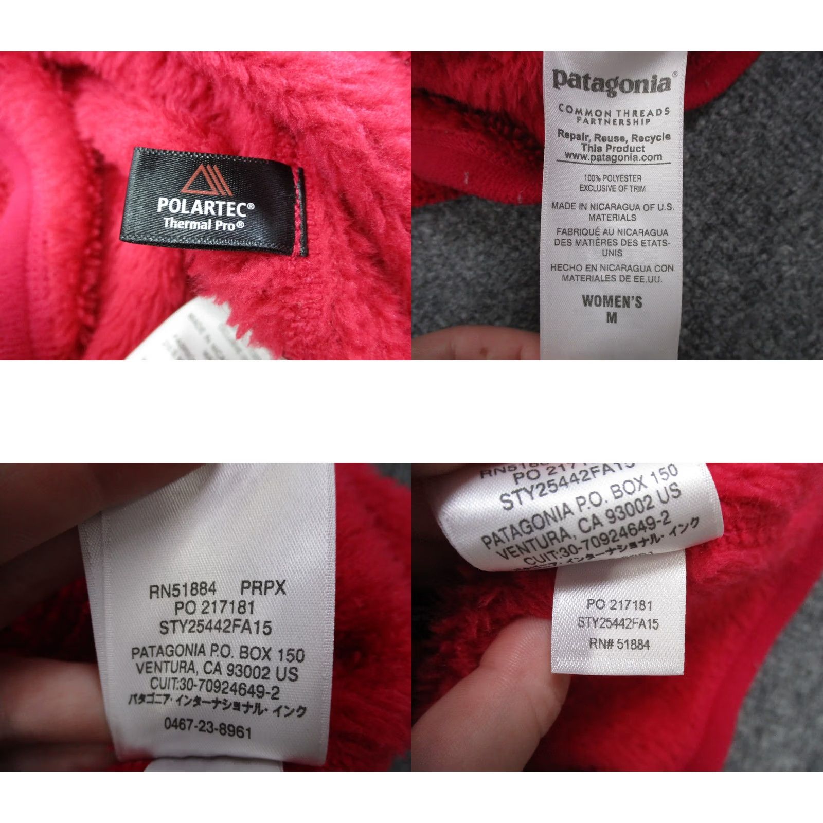 Patagonia Patagonia Jacket Womens M Pink Snap T Fleece Outdoor Windbreaker 25442 Size M / US 6-8 / IT 42-44 - 8 Thumbnail