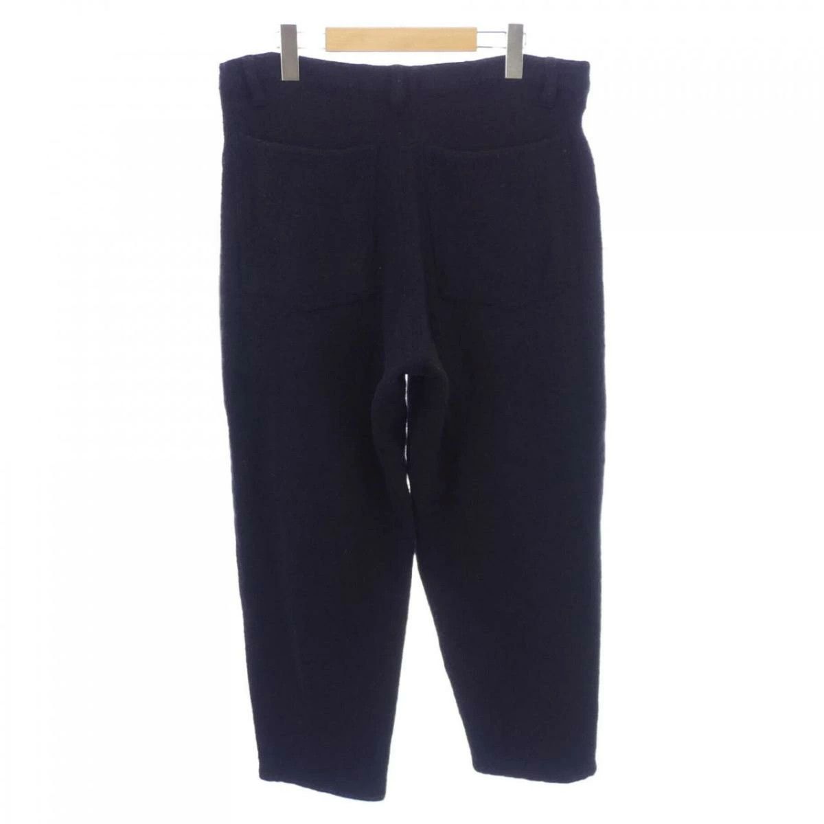 Comme des Garcons SHIRT Cropped Pants Wool Plain Zipper Wide Design Navy Size US 34 / EU 50 - 2 Thumbnail