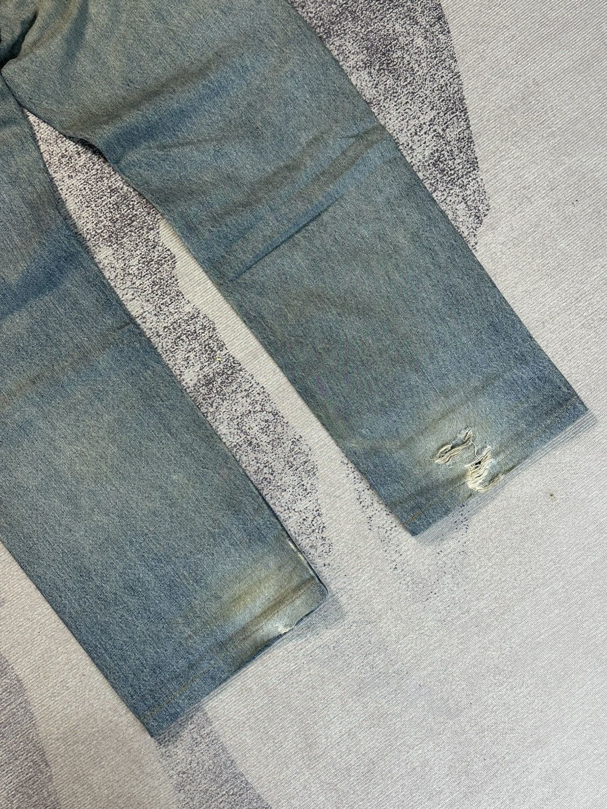 Kapital Vintage Levis 501 Button J22 Selvedge Distressed Denim Jeans Size US 27 - 16 Thumbnail