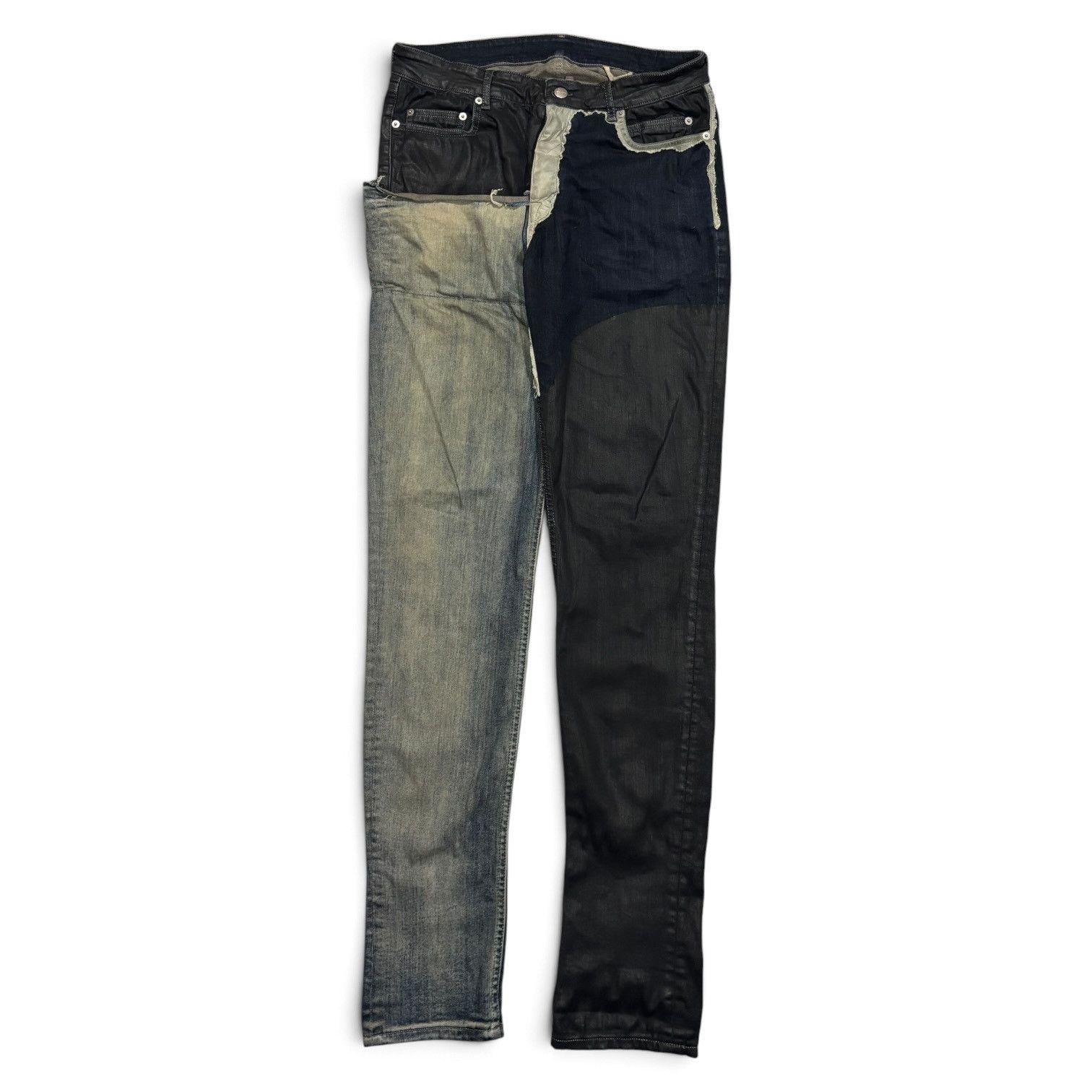 Rick Owens Drkshdw NEW Tyrone cut gradient skinny jeans | Grailed