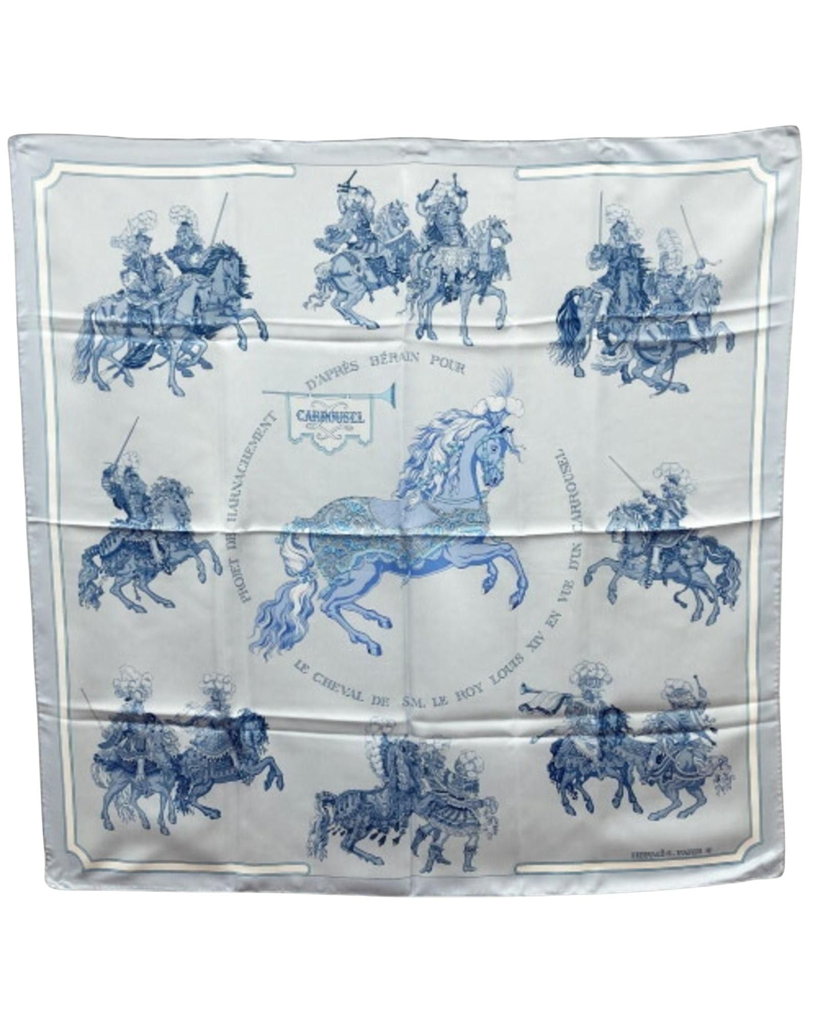 image of Hermes Luxurious Silk Scarf With Vibrant Design, Women's