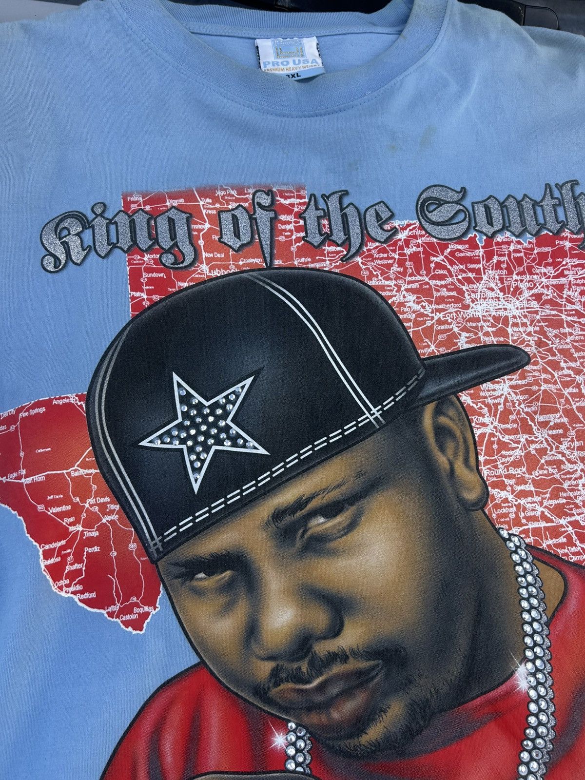 Vintage Vintage DJ Screw King of the South Screwed Up Click Rap Tee Size US XXL / EU 58 / 5 - 4 Thumbnail