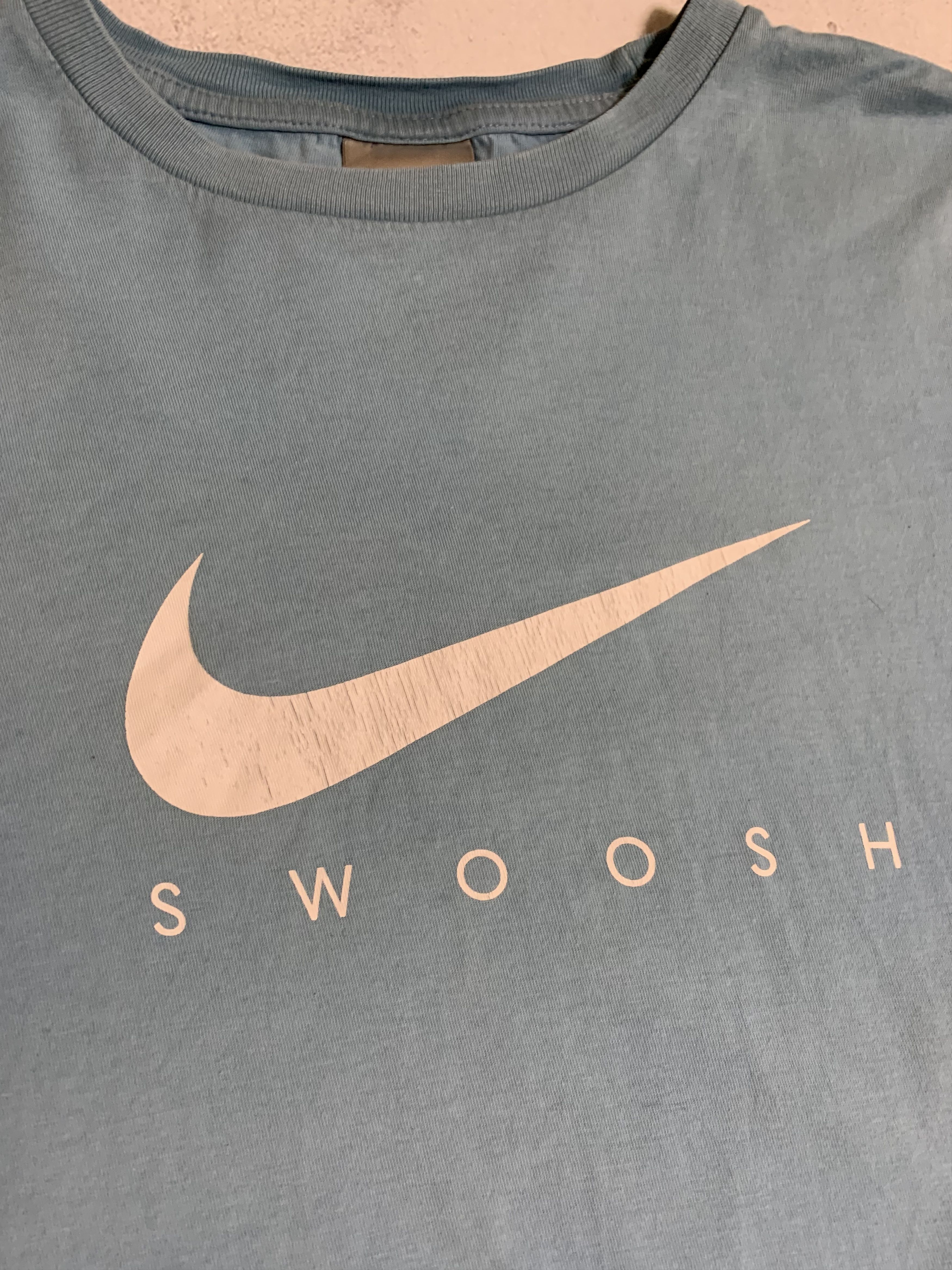 Nike × Vintage Vintage Nike T Shirt Tee Swoosh Baggy 90s Y2K Crazy Size US XXL / EU 58 / 5 - 4 Thumbnail