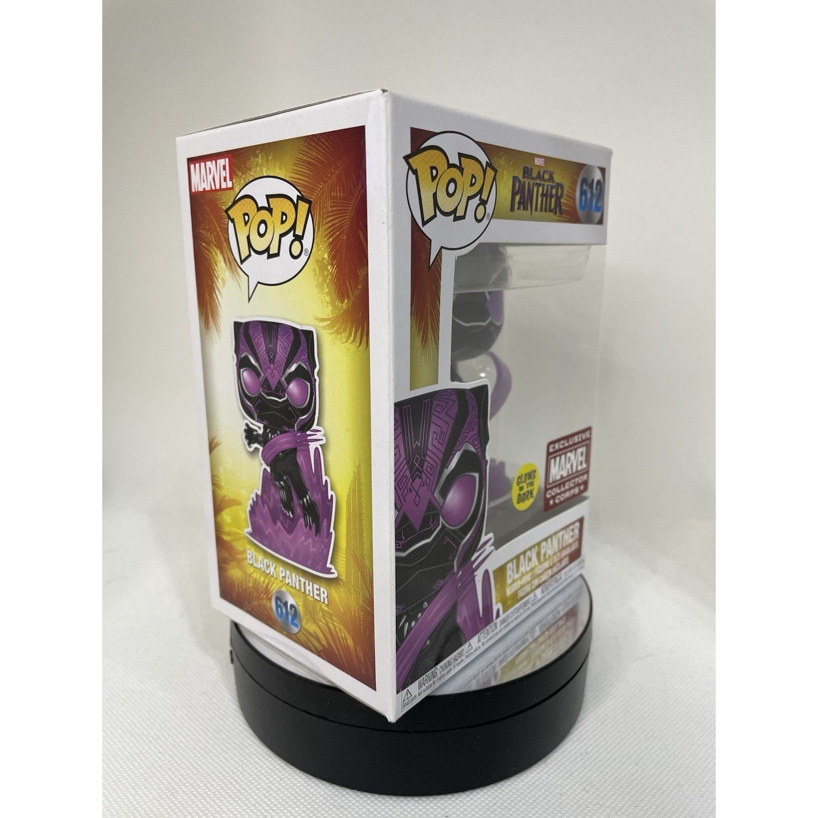 Marvel Comics Funko Pop! Vinyl: Marvel - Black Panther 612 - Glow Size ONE SIZE - 8 Thumbnail