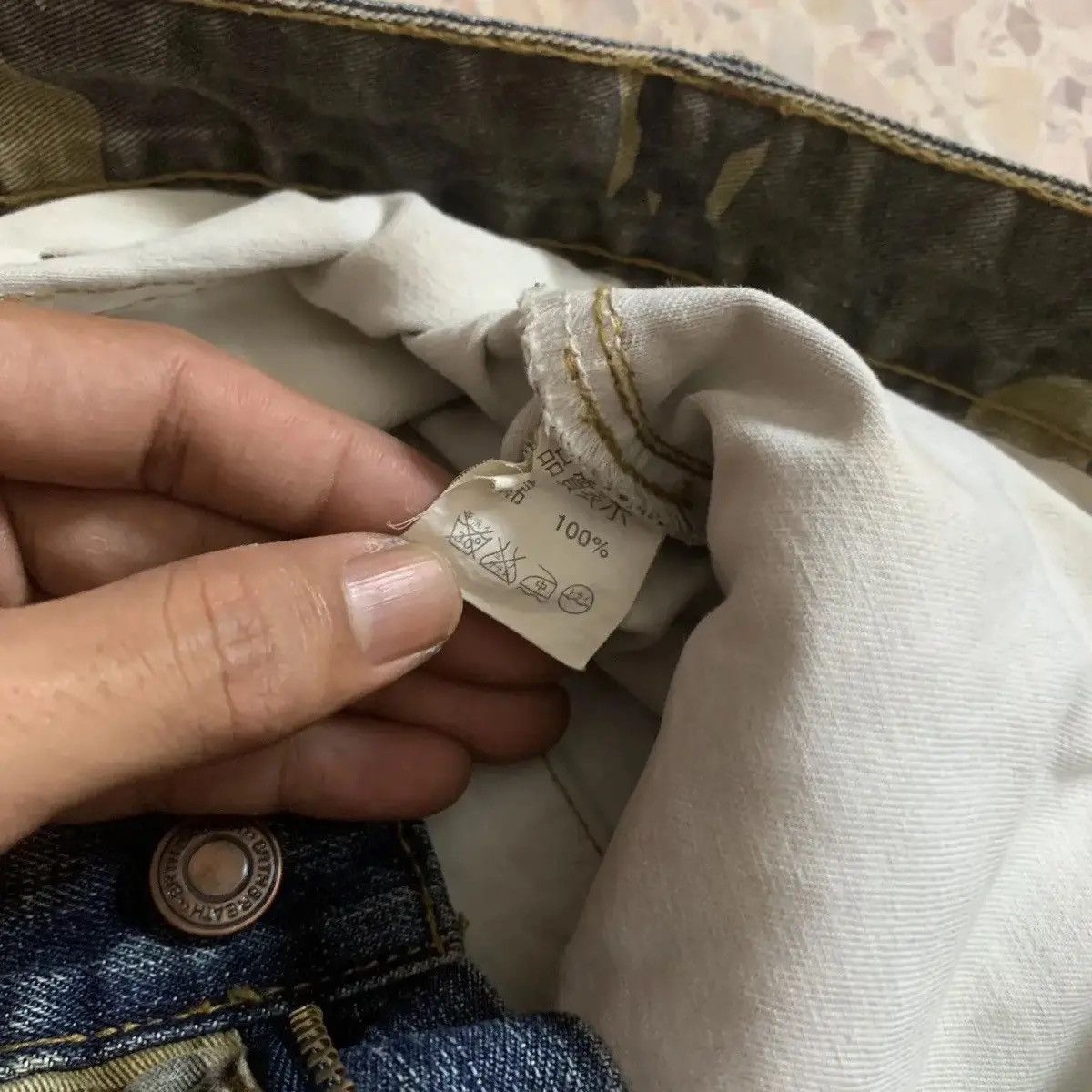Beauty Beast 💥RARE!JAPANESE VINTAGE JEANS BRTHBREATH UNIQUE DESIGN DENIM Size US 30 / EU 46 - 6 Thumbnail
