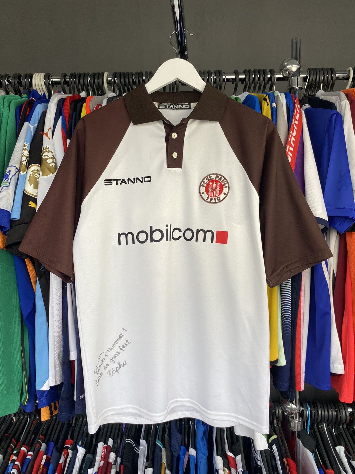 Vintage 2003/04 STANNO ST. PAULI HOME SOCCER FOOTBALL JERSEY SHIRT Size US L / EU 52-54 / 3 - 1 Thumbnail