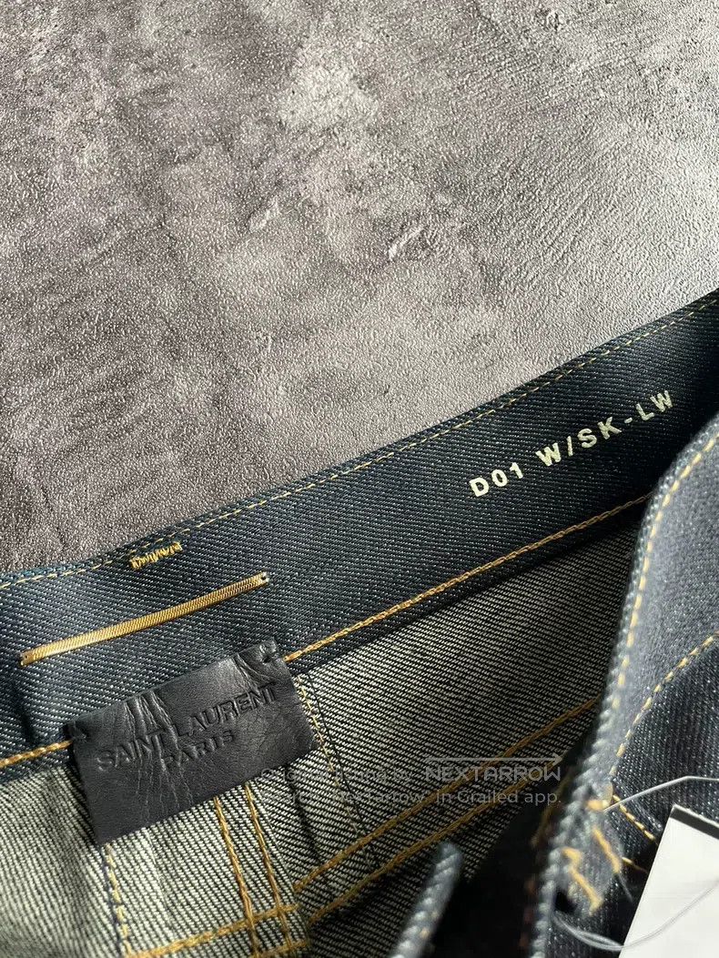 Saint Laurent Paris Saint Laurent Paris Raw denim jeans Size US 28 / EU 44 - 5 Thumbnail