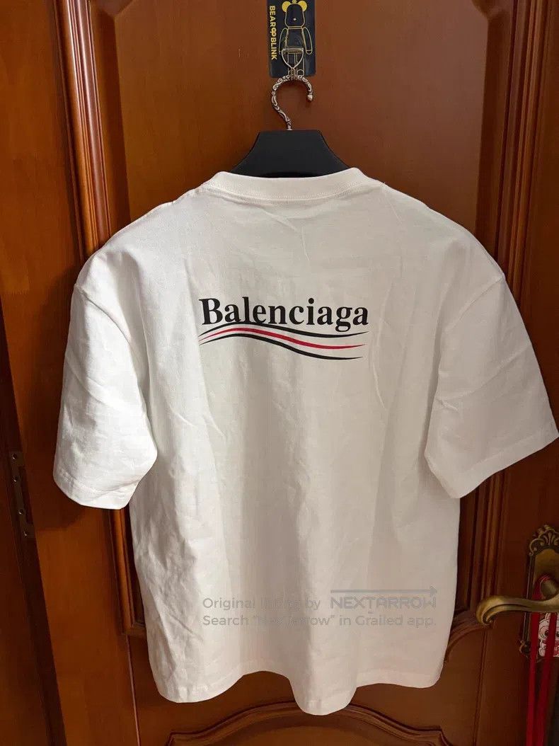 Balenciaga Coca-Cola Wave Logo Short Sleeve T-Shirt