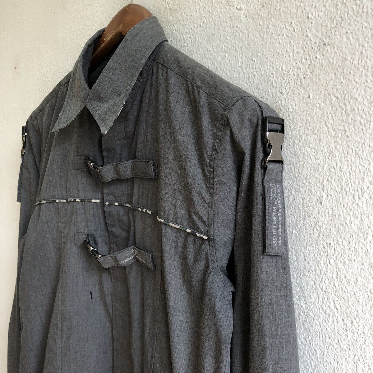 Japanese Brand BERNING SHO snap button punk shirts Size US S / EU 44-46 / 1 - 5 Thumbnail