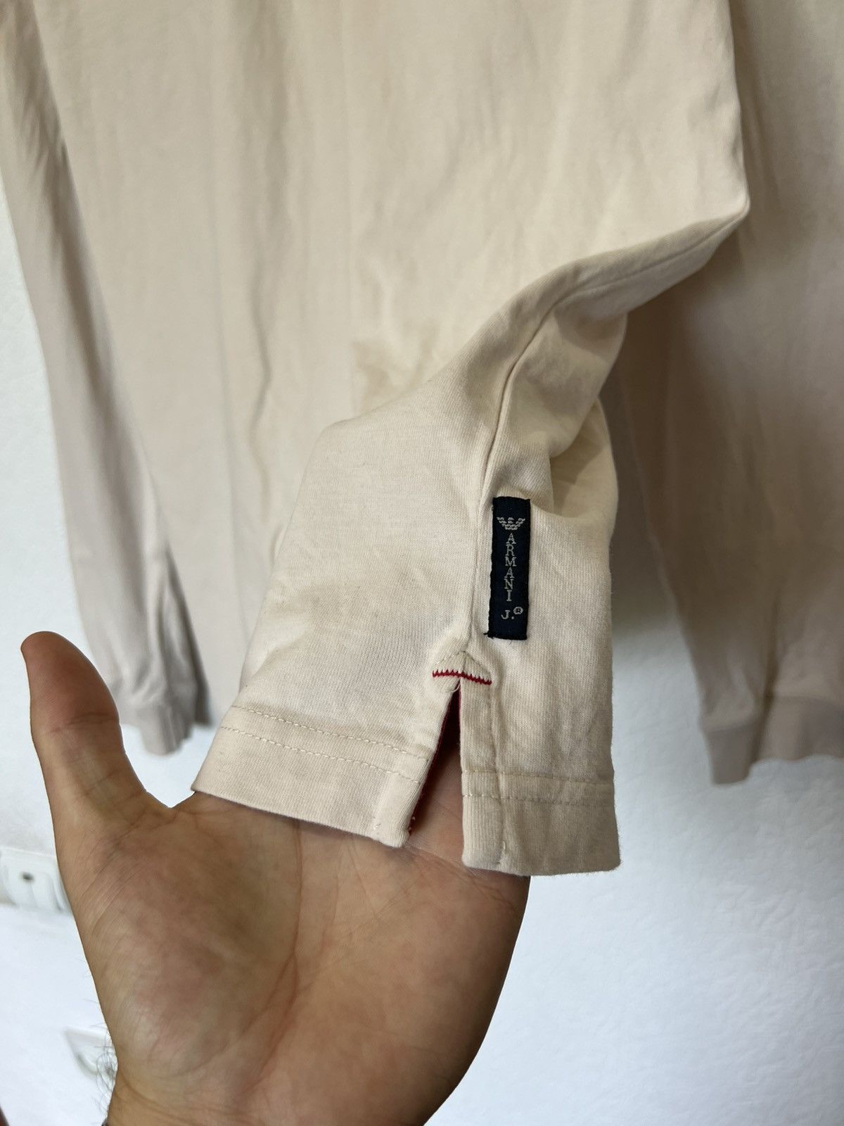 Armani Armani Jeans Beige Polo Sweatshirt Shirt Classic Size US L / EU 52-54 / 3 - 5 Thumbnail