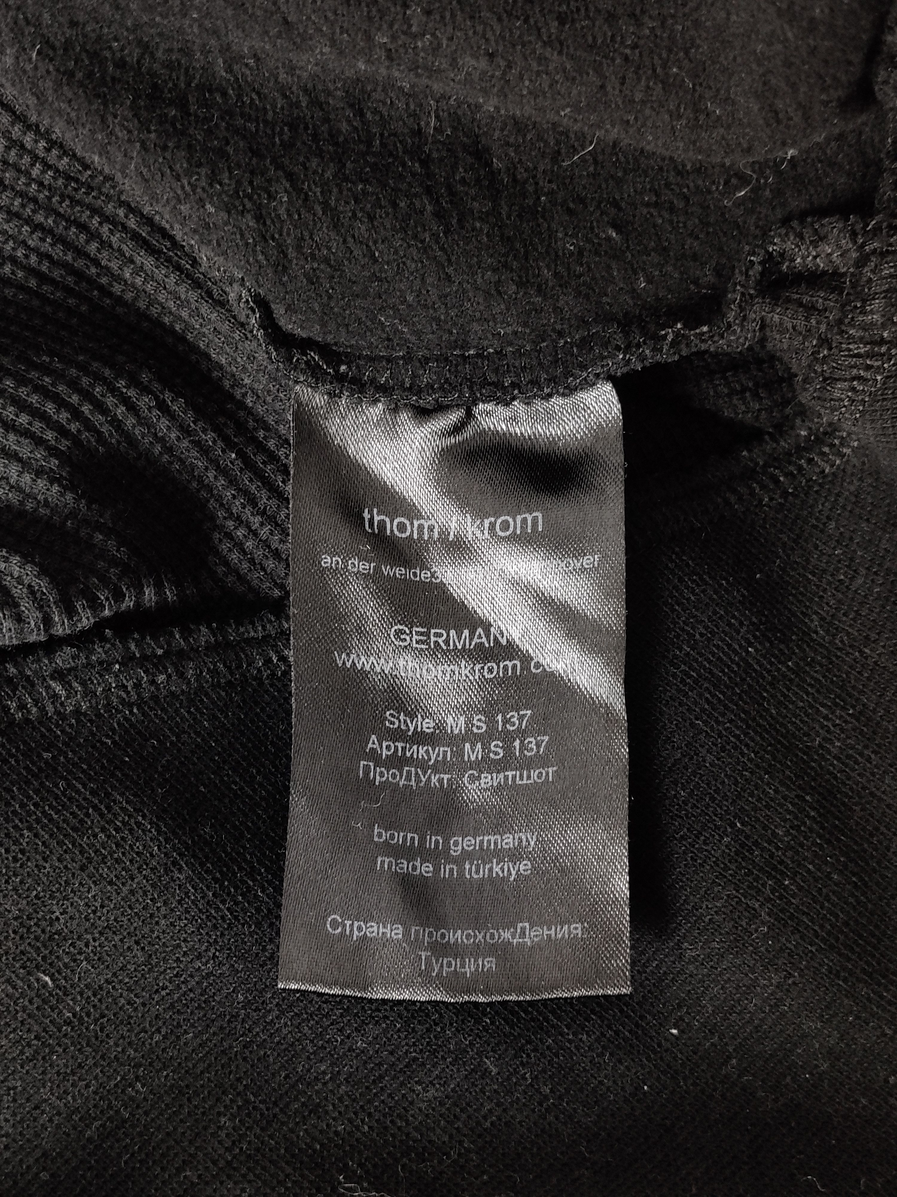 Thom Krom Thom Krom Asymmetric Stitches Black Sweatshirt Size US M / EU 48-50 / 2 - 8 Thumbnail