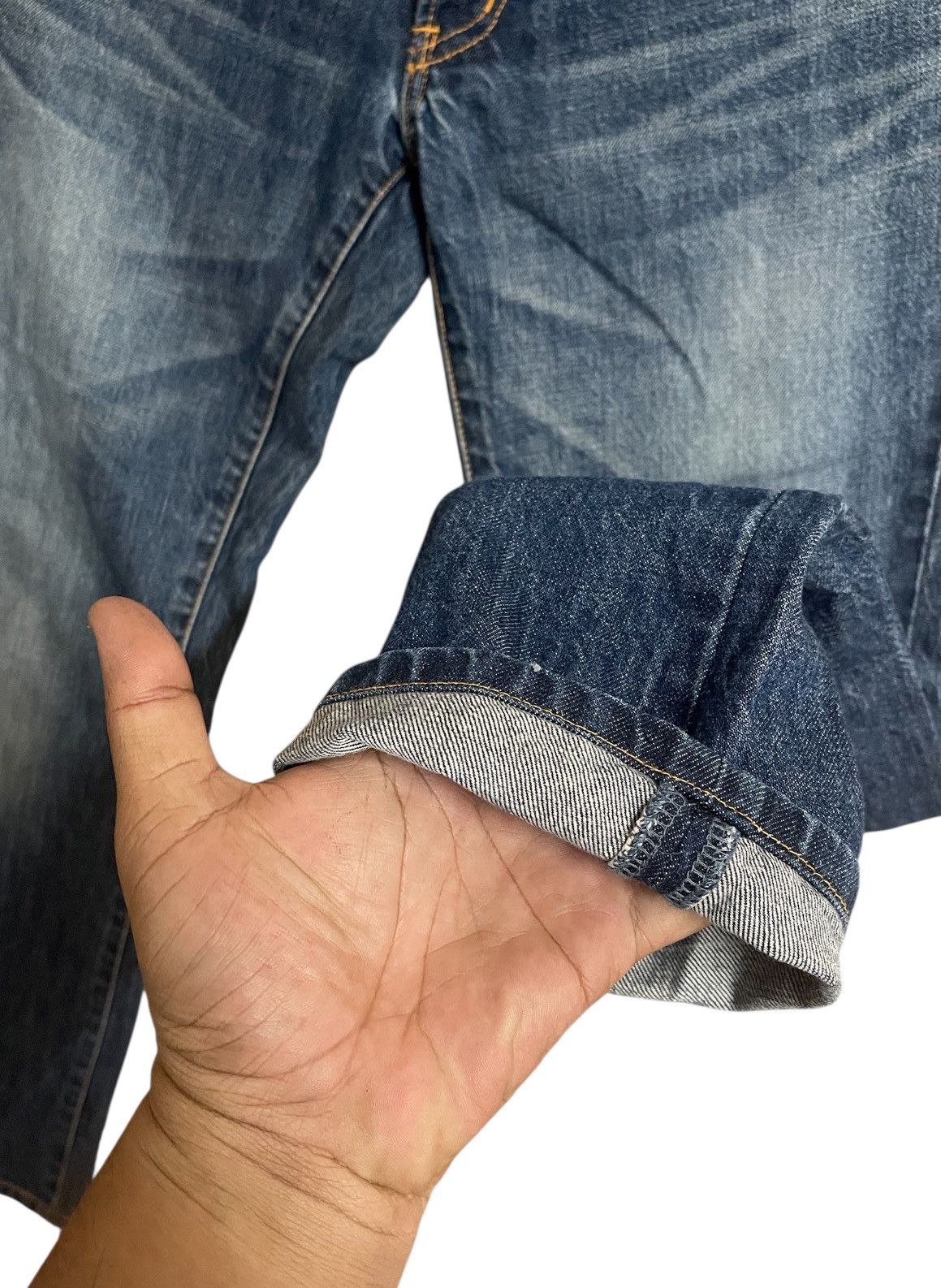 Issey Miyake Sunao Kuwahara by Issey Miyake Denim Stone Washed W30 L38 Size US 30 / EU 46 - 8 Thumbnail