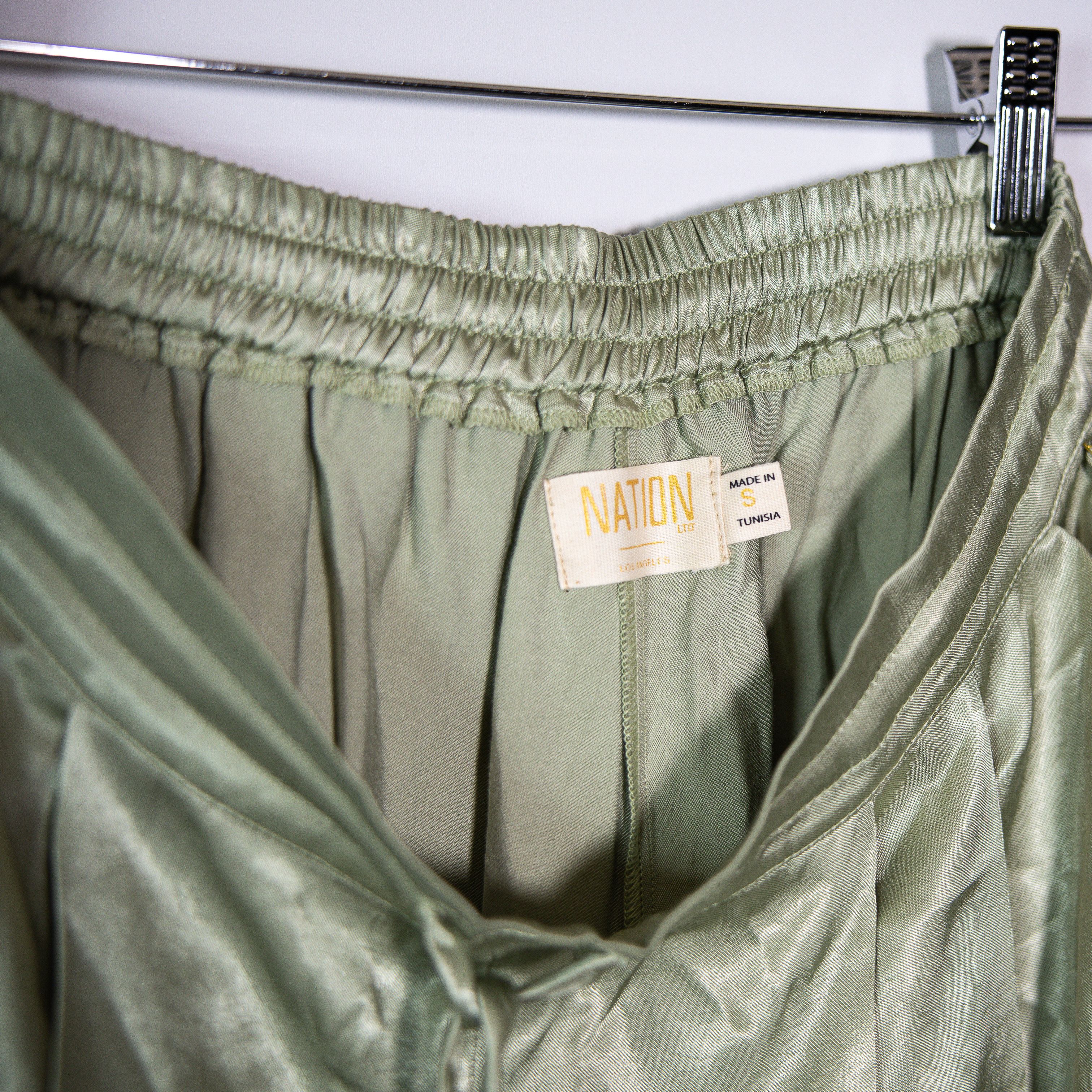 Nation LTD NEW Nation LTD Romeo Straight Leg Satin Size 27" / US 4 / IT 40 - 2 Thumbnail