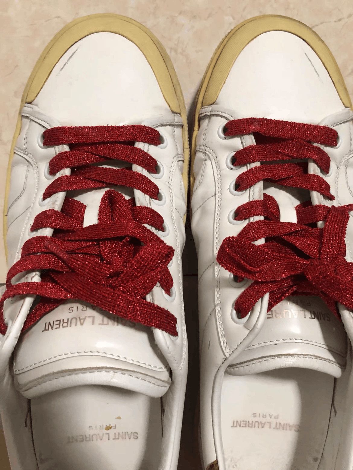 Saint Laurent Paris Sz 41.5 Saint Laurent Paris by Hedi 16SS Diamond Sneaker-25 Size US 8.5 / EU 41-42 - 3 Thumbnail