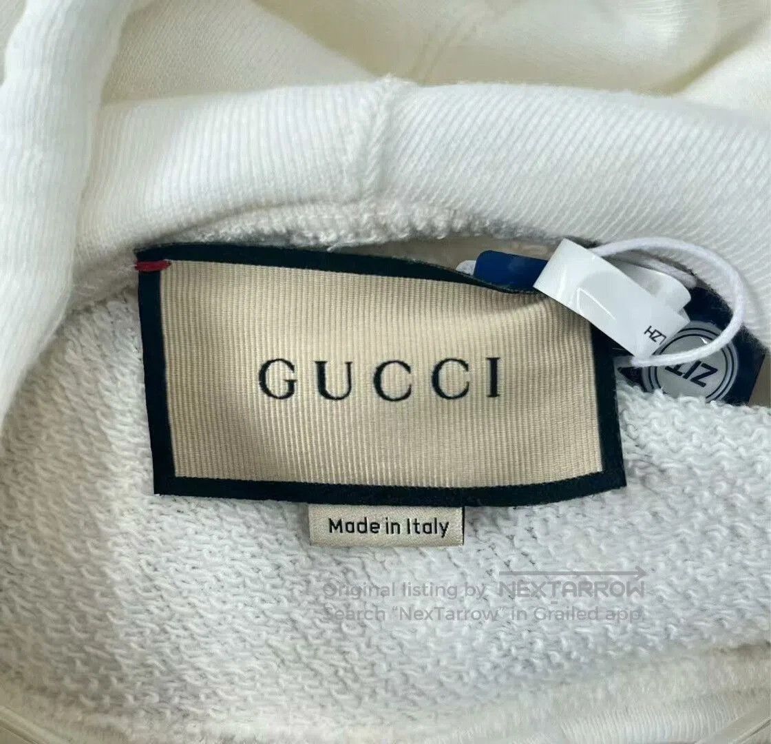 Gucci gucci white logo hooded sweatshirt xs size. Size XS / US 0-2 / IT 36-38 - 2 Thumbnail