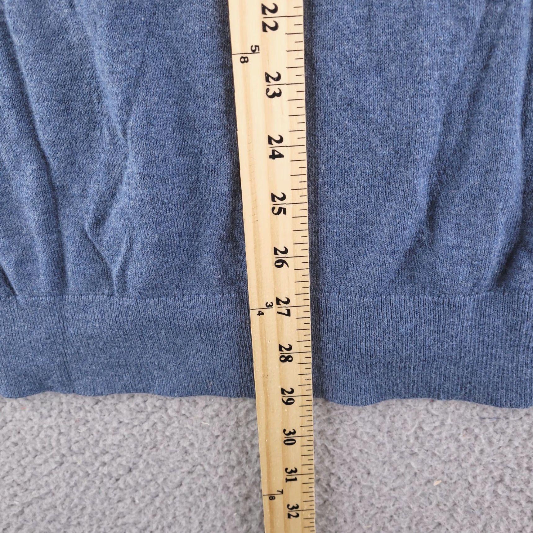 Banana Republic Banana Republic Sweater Mens XL Blue Luxe Yarn Blend V Neck Cotton Cashmere Size US XL / EU 56 / 4 - 6 Thumbnail