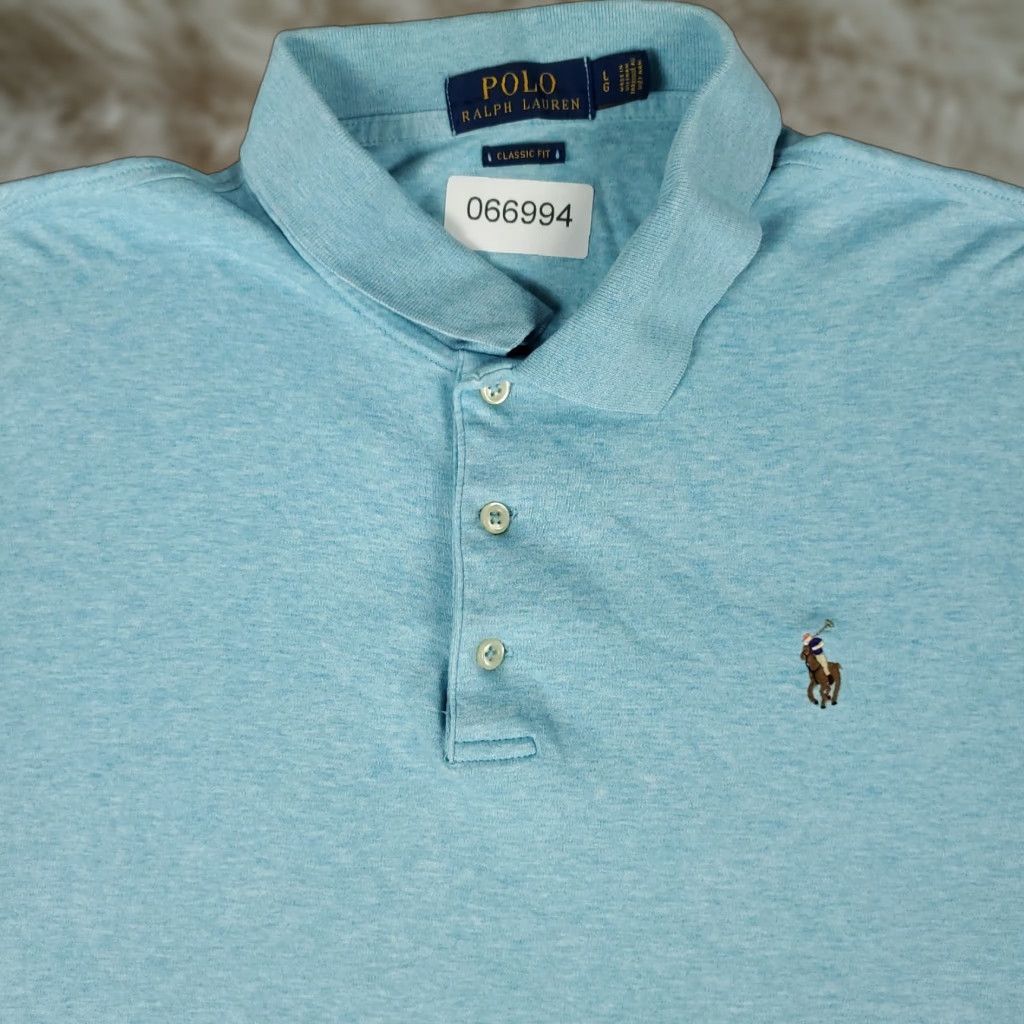 Ralph Lauren Ralph Lauren Polo Shirt Mens Large Blue Classic Fit Pony Short Sleeve Size US L / EU 52-54 / 3 - 1 Thumbnail