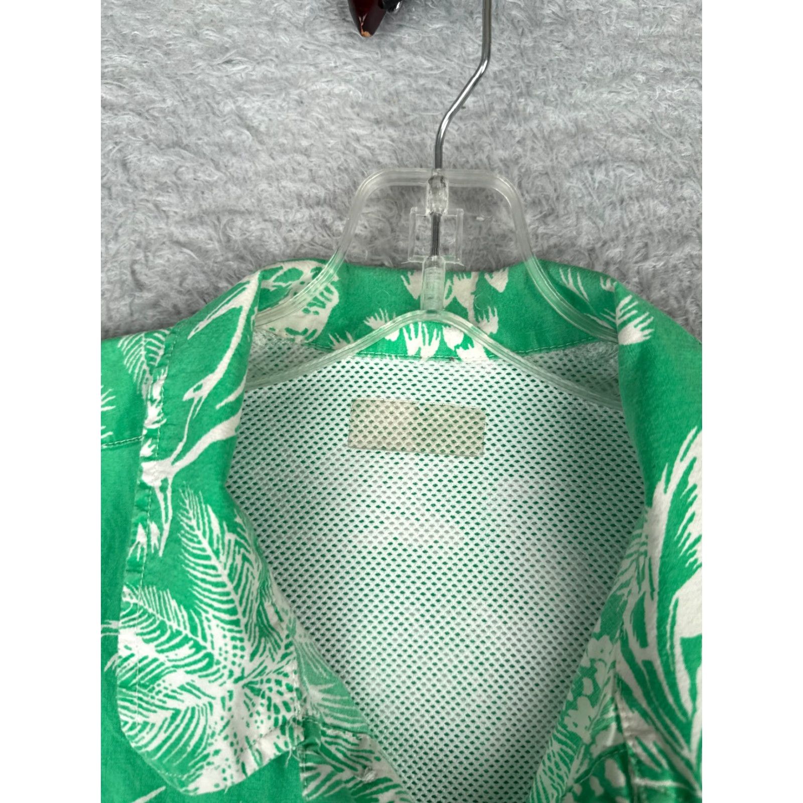 Vintage Columbia Shirt Men Large Green Floral Marlin Button Up PFG Fishing Boating Vent Size US L / EU 52-54 / 3 - 7 Thumbnail