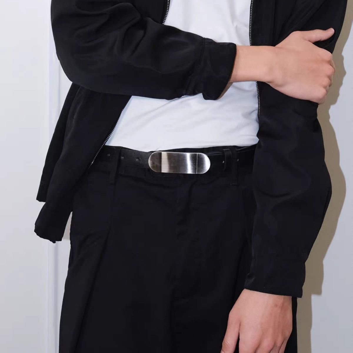 Designer New Trend Vintage Belt Riveted Belts Menswear Accessories Size ONE SIZE - 6 Thumbnail