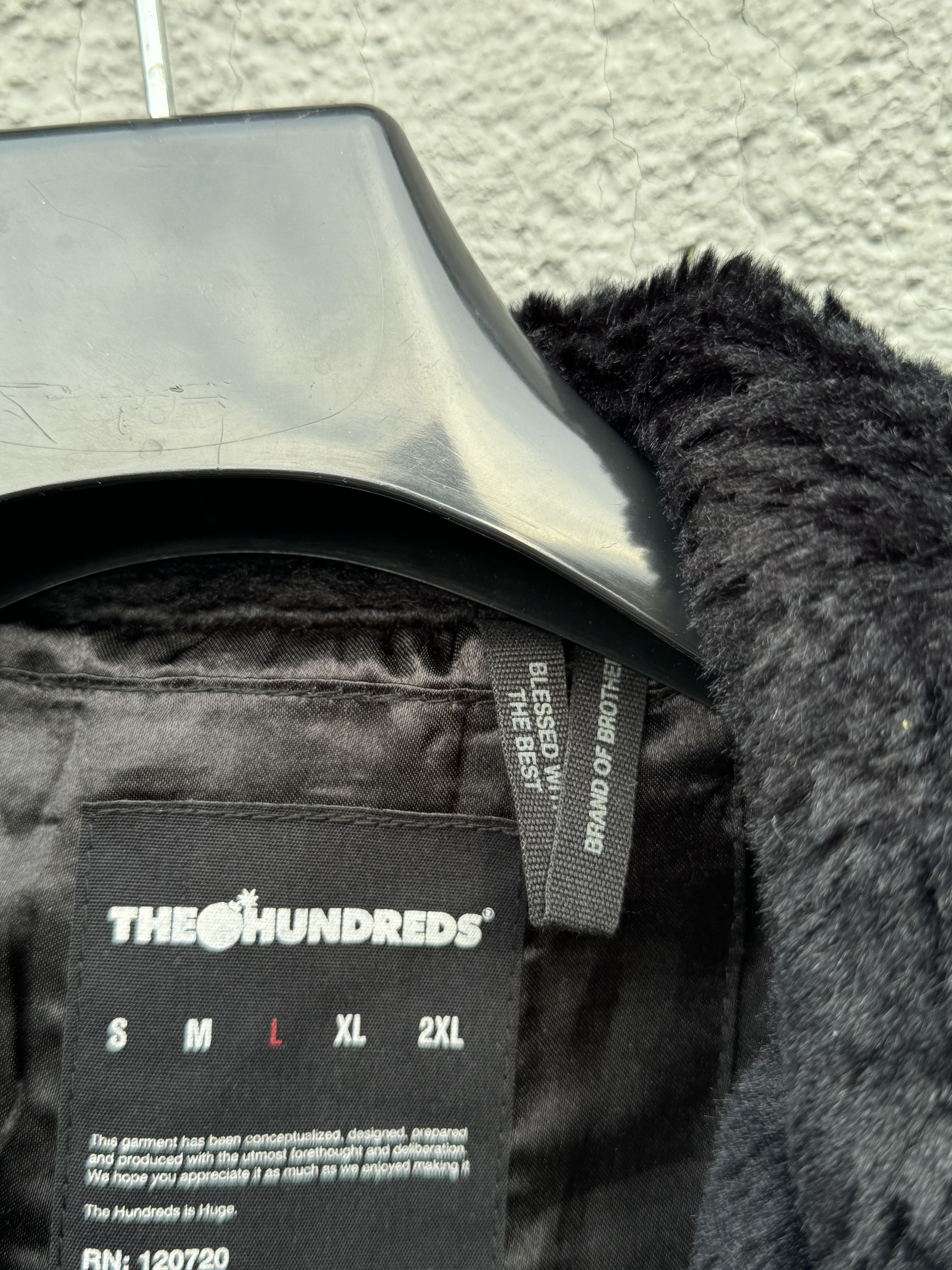 Japanese Brand The Hundreds Black Fur Jacket Size L Size US L / EU 52-54 / 3 - 13 Thumbnail