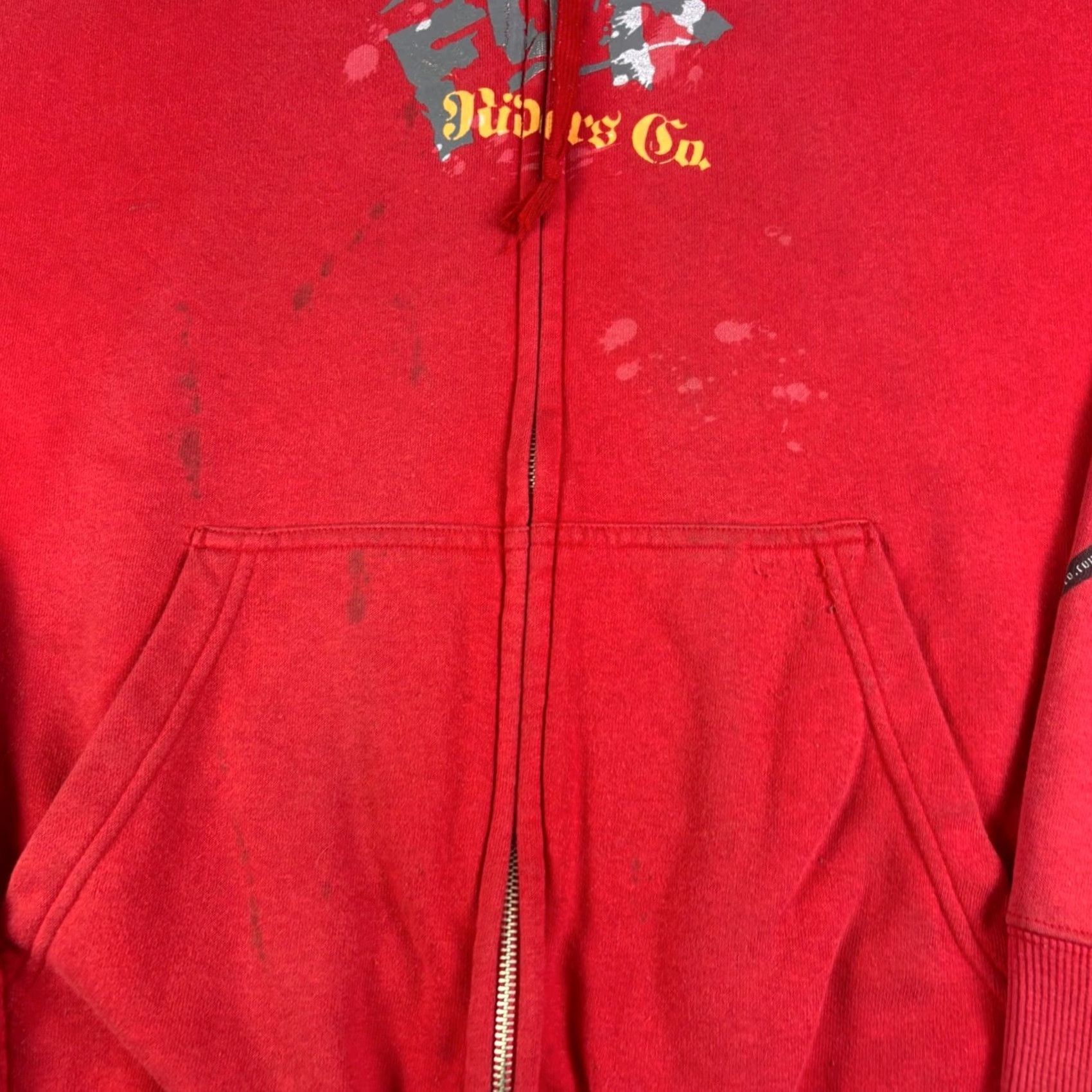 Fox Racing Fox Racing Riders Co Zip Up Hoodie Mens XL Red Motocross Graphic Sweatshirt Size US XL / EU 56 / 4 - 8 Thumbnail