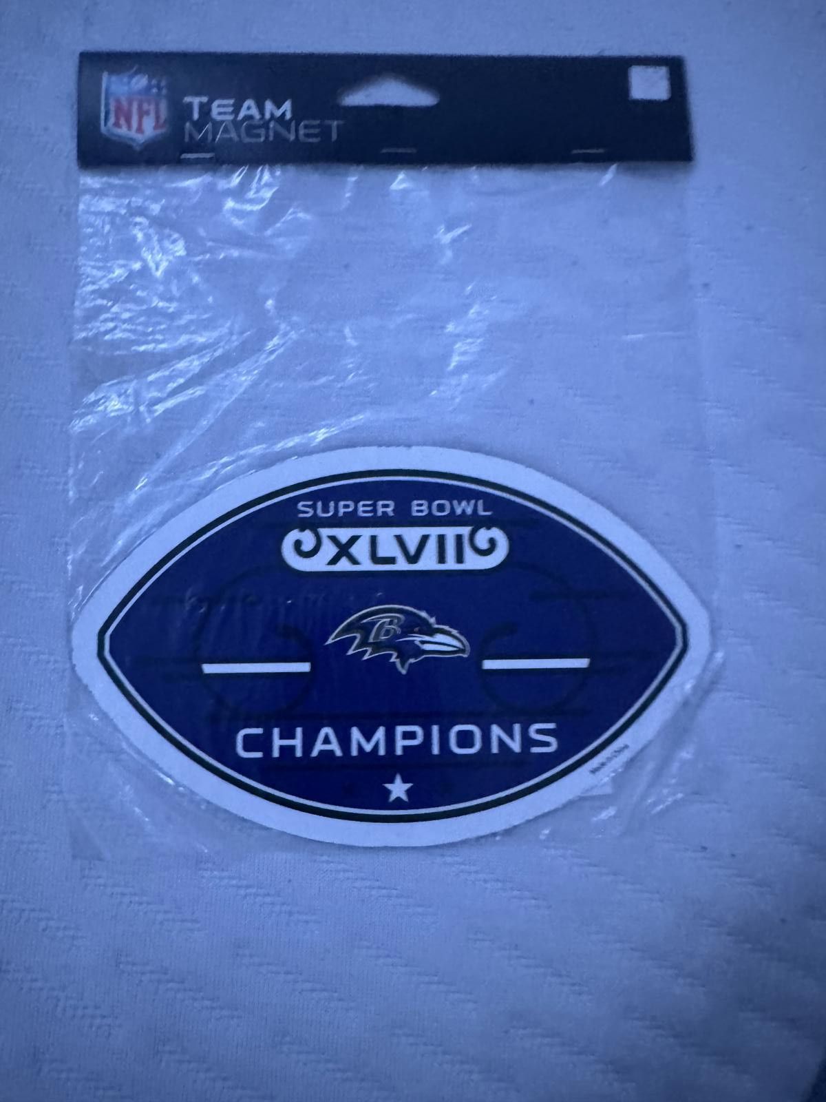 NFL Baltimore Ravens Super Bowl XLVII Champions Commemorative M Size ONE SIZE - 1 Thumbnail