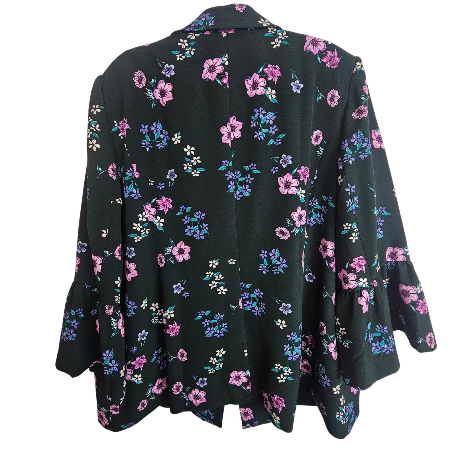 Laneus Lane Bryant Womens Floral The Bryant Blazer Plus Size 26 Size 4XL / US 24-26 - 9 Thumbnail