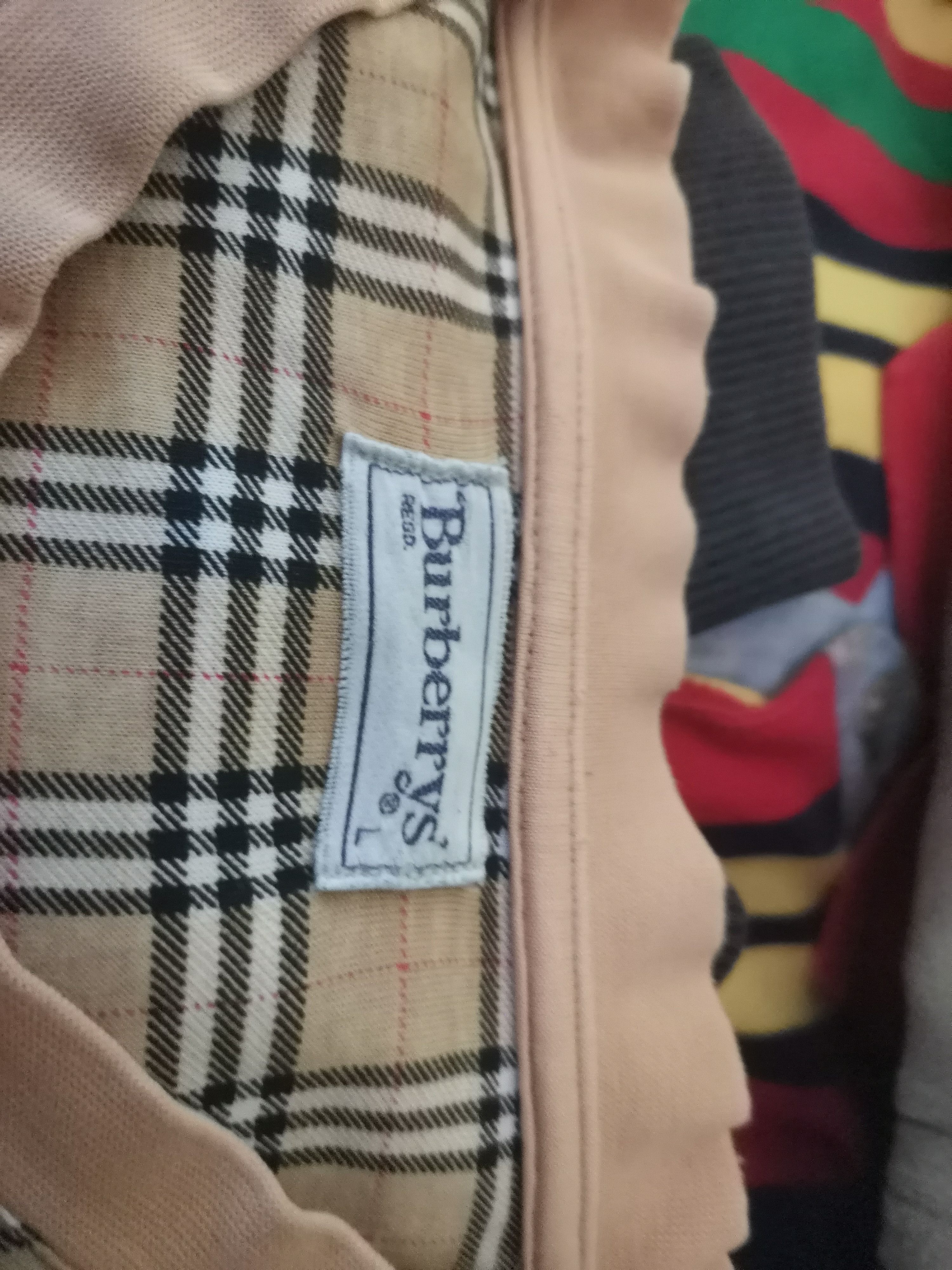 Burberry × Vintage Rare vintage Burberry's sweatshirt nova check design Size US L / EU 52-54 / 3 - 9 Thumbnail
