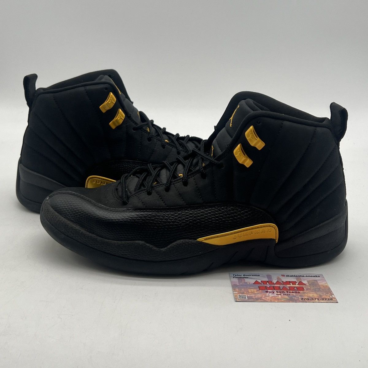 Air Jordan 12 black taxi