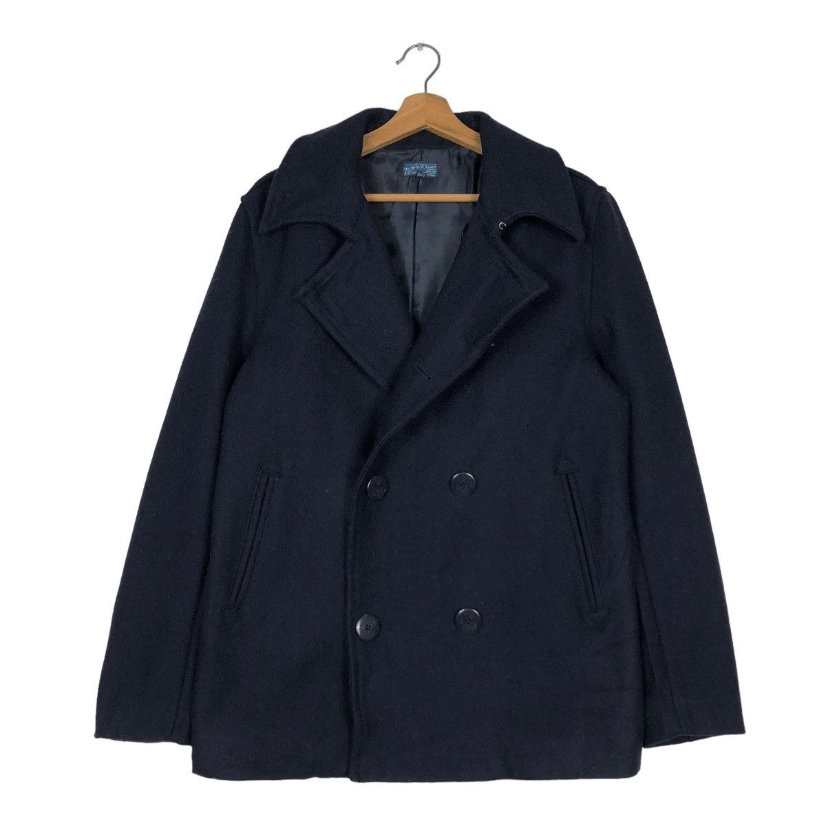 Japanese Brand 🔥Double Collar Biker Jacket Union Blue Traps Issey Miyake Size US XL / EU 56 / 4 - 1 Thumbnail