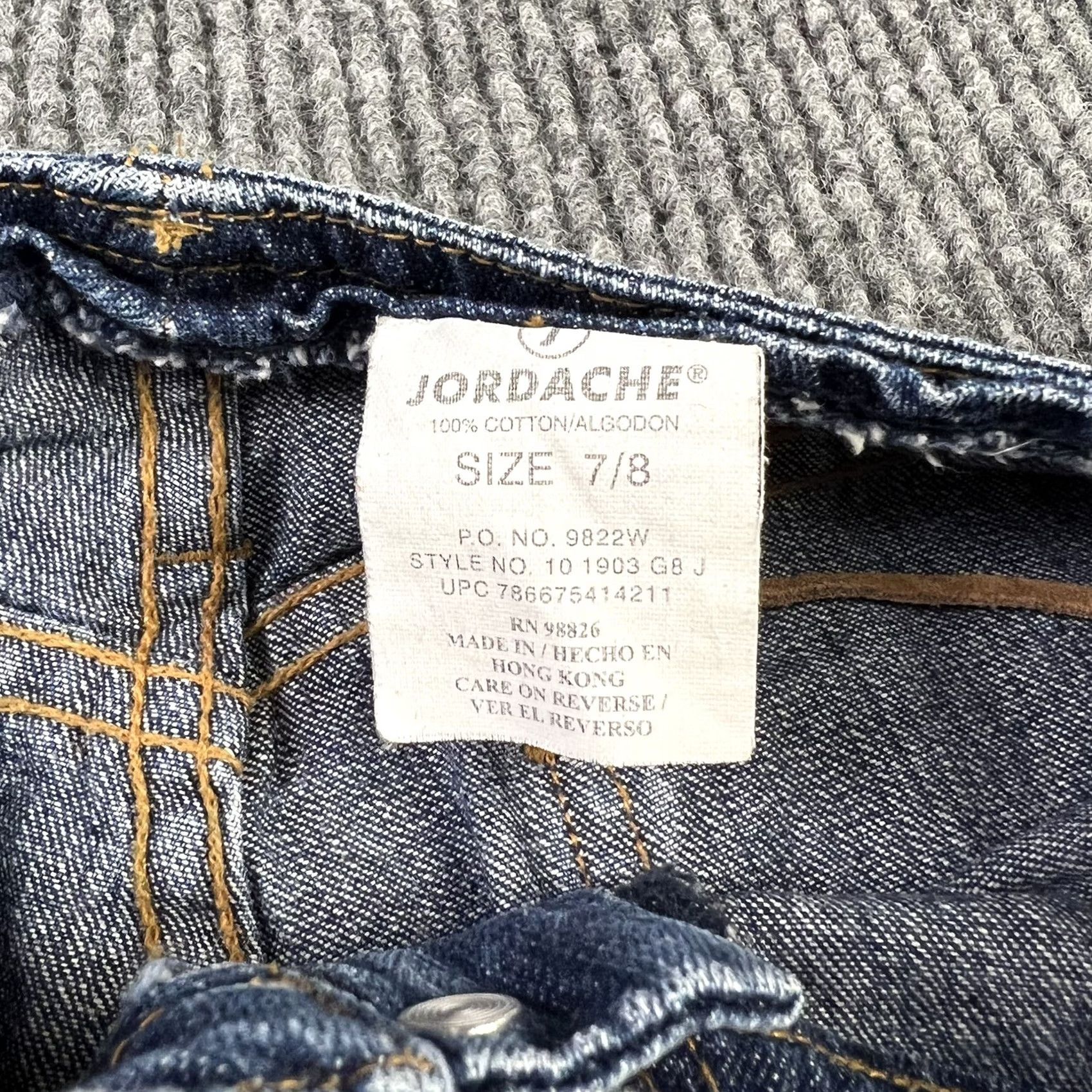 Jordache VINTAGE Jordache Jeans Bootcut Blue Denim Women 7/8 Midrise 32 Inseam 100% Cotton Bell Bottoms Regular Rise Womens Size 7/8 So Cute Size 28" / US 6 / IT 42 - 2 Thumbnail