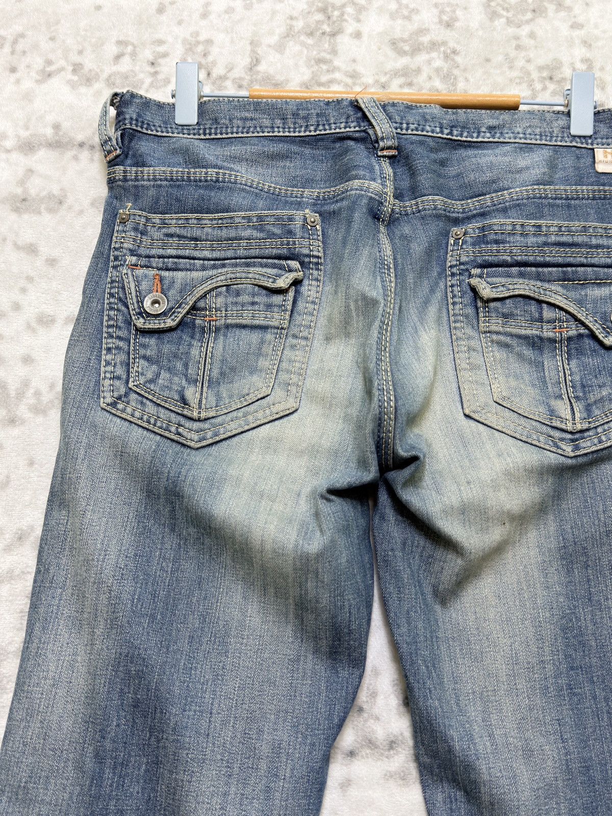 HIDEAWAYS Hideaways Nicole Mud Wash Zipper Straight Cut Jeans Size US 32 / EU 48 - 11 Thumbnail