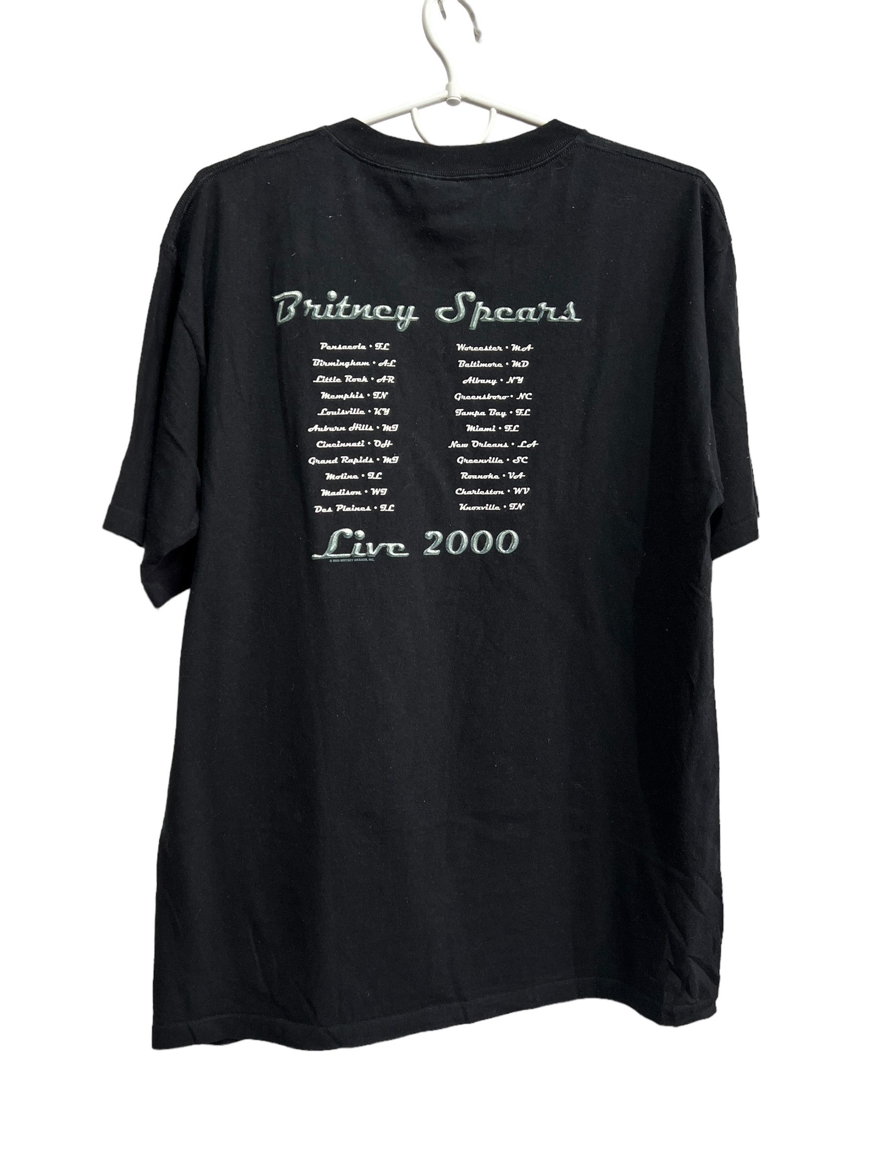 Band Tees × Tour Tee × Vintage 00s Britney Spear Live Tour 2000 